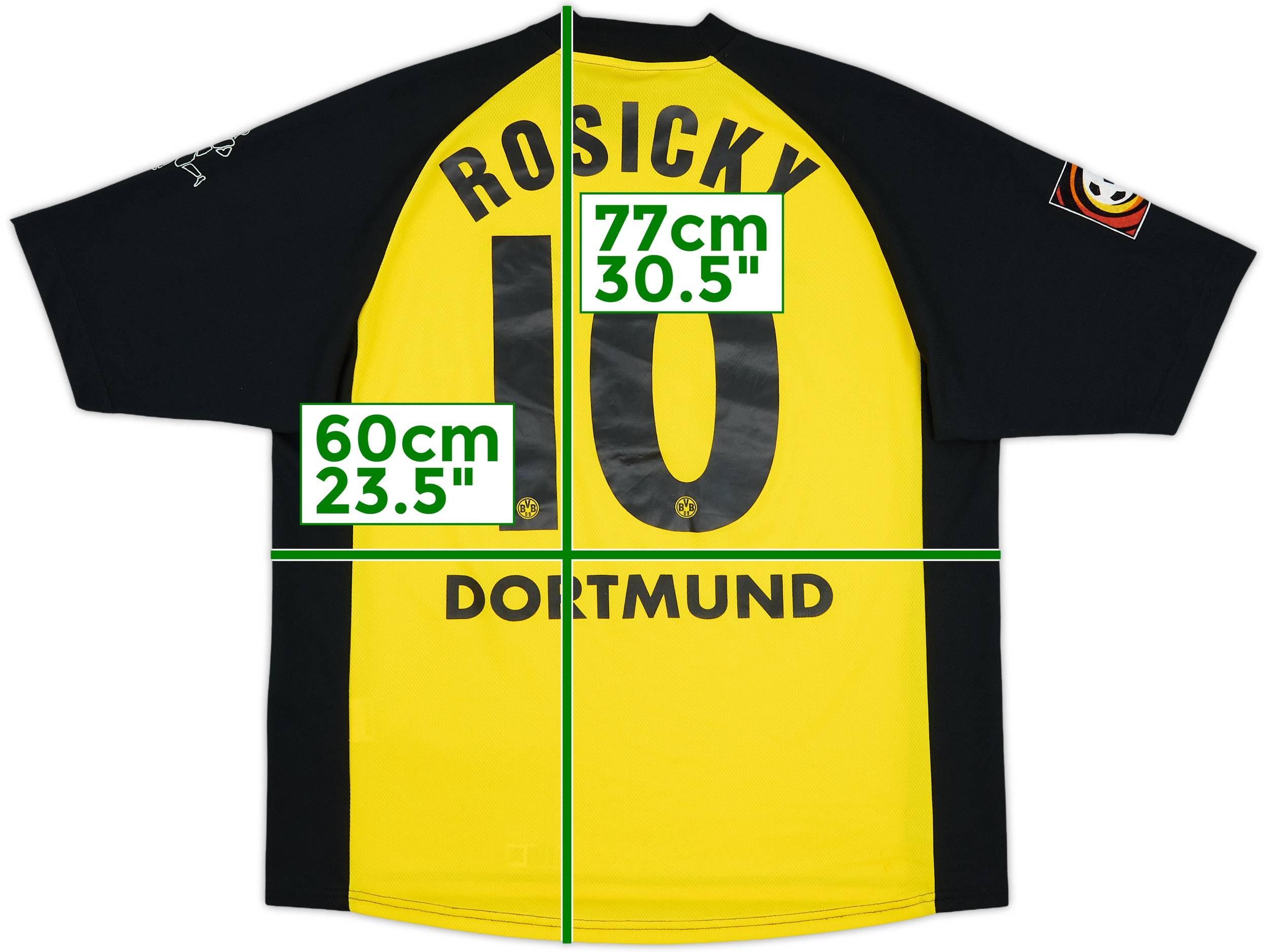 2001-02 Borussia Dortmund Home Shirt Rosicky #10 - 8/10 - (XL)