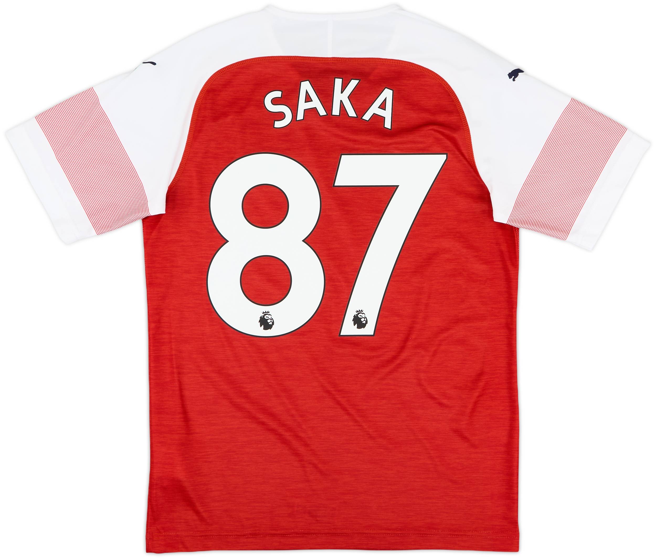 2018-19 Arsenal Home Shirt Saka #87 - 10/10 - (S)