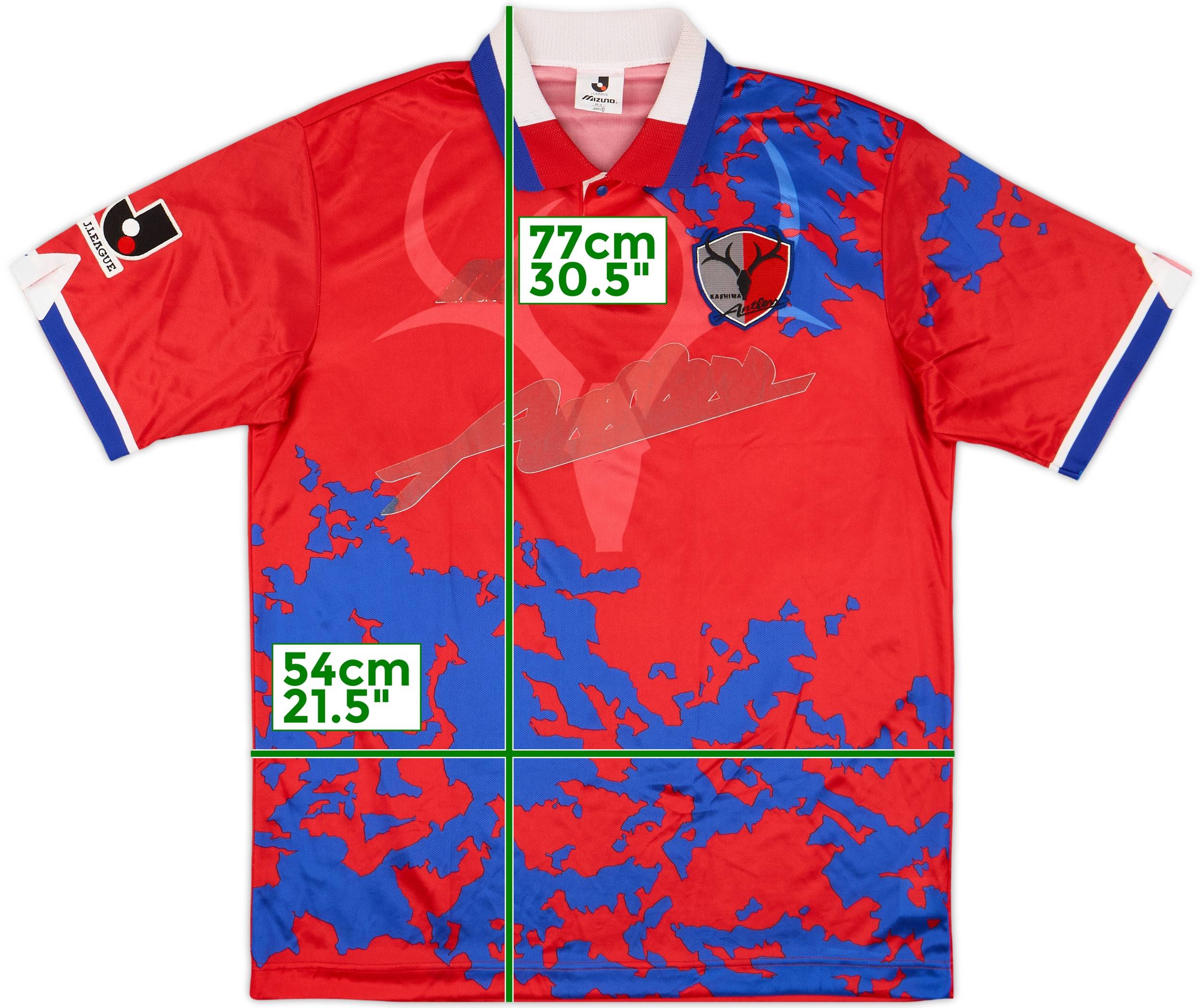 希少　95 KASHIMA ANTLERS MIZUNO Leonardo M MIZUNO Leonardo Kashima Antlers 1995 Jersey Uniform M Size
