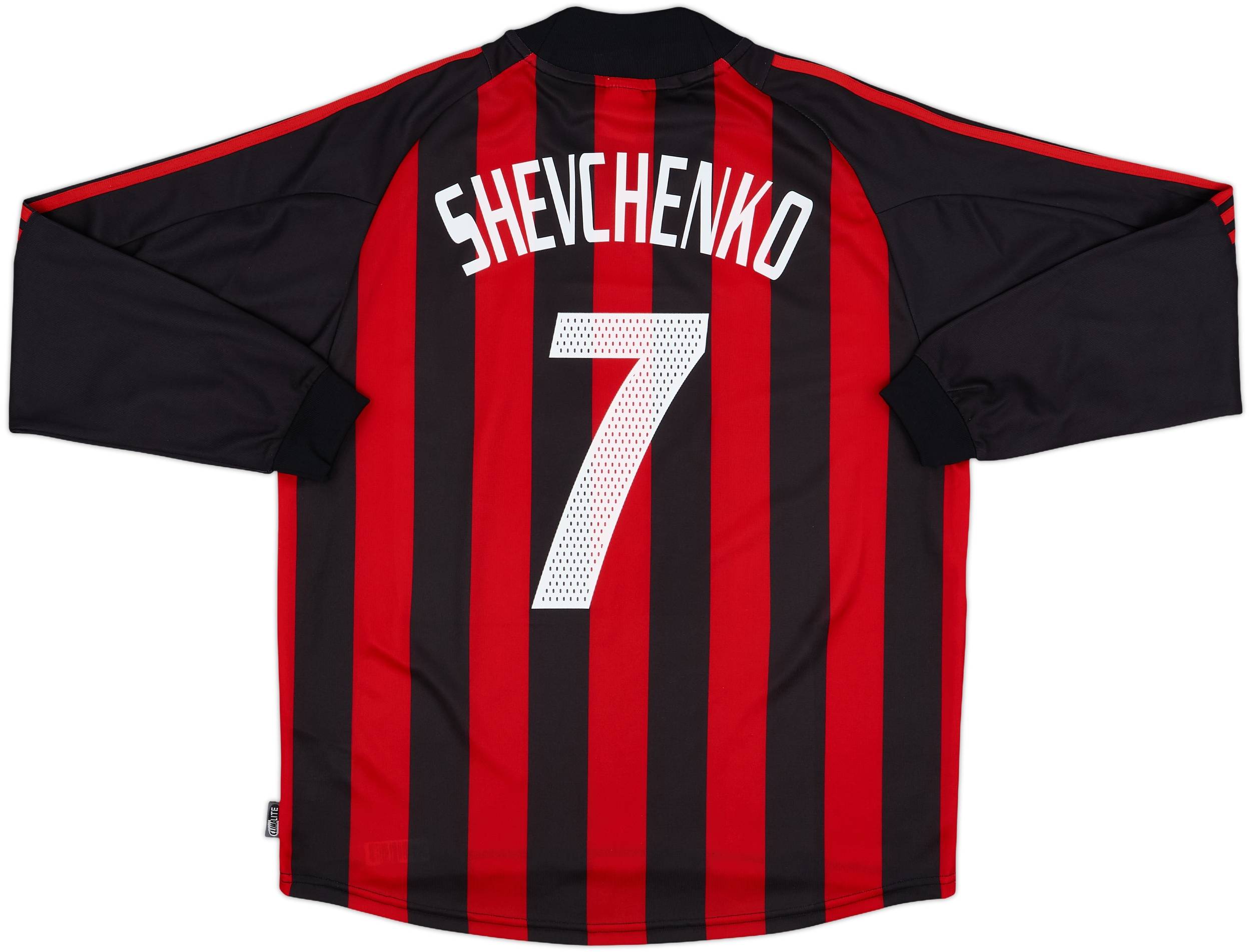 2002-03 AC Milan Home L/S Shirt Shevchenko #7 - 9/10 - (L)