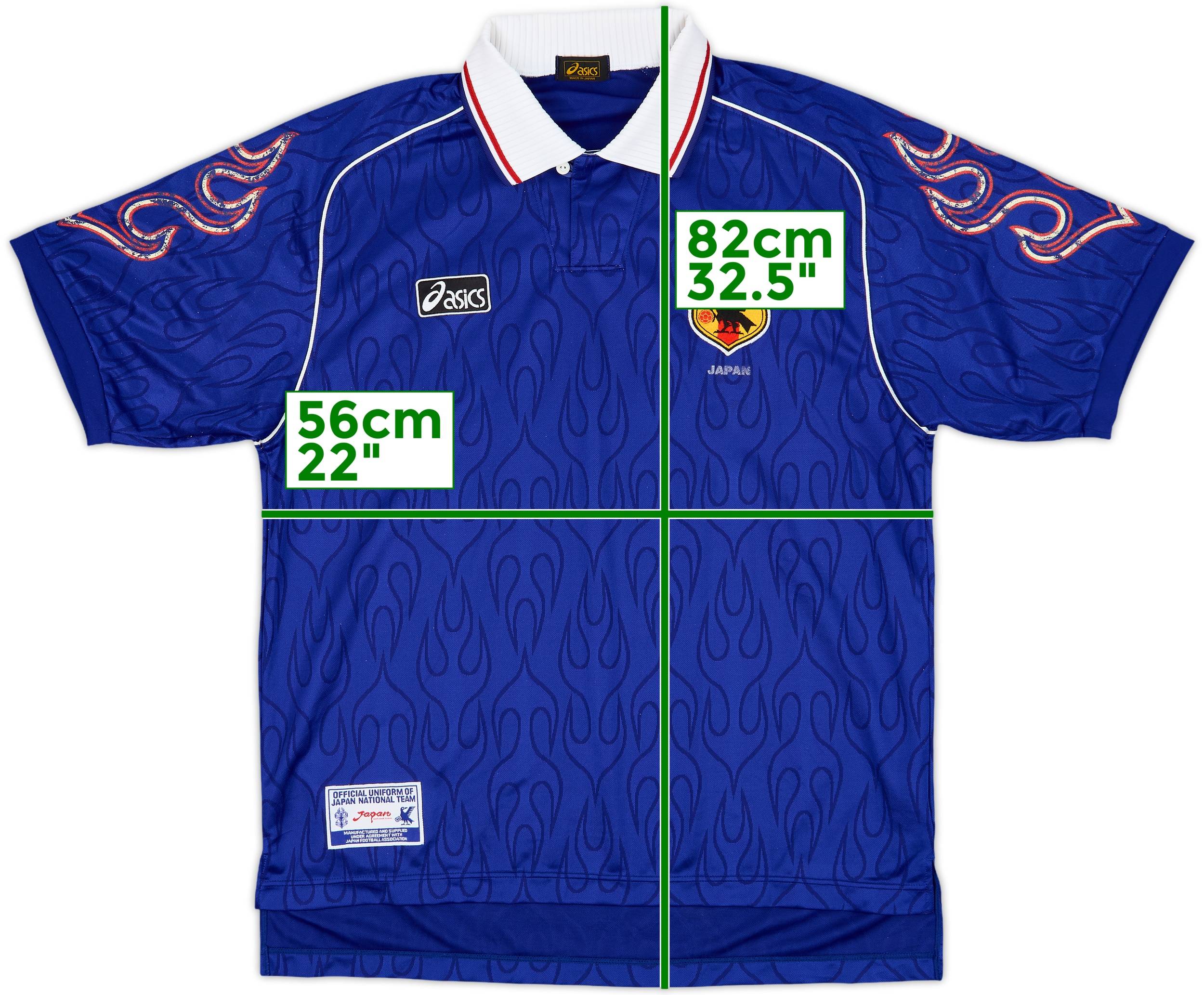 asics 1998 日本代表ユニフォーム 青　英国製　Lサイズ asics 日本代表ユニフォーム 1998 O ワールドカップ サッカー 青
