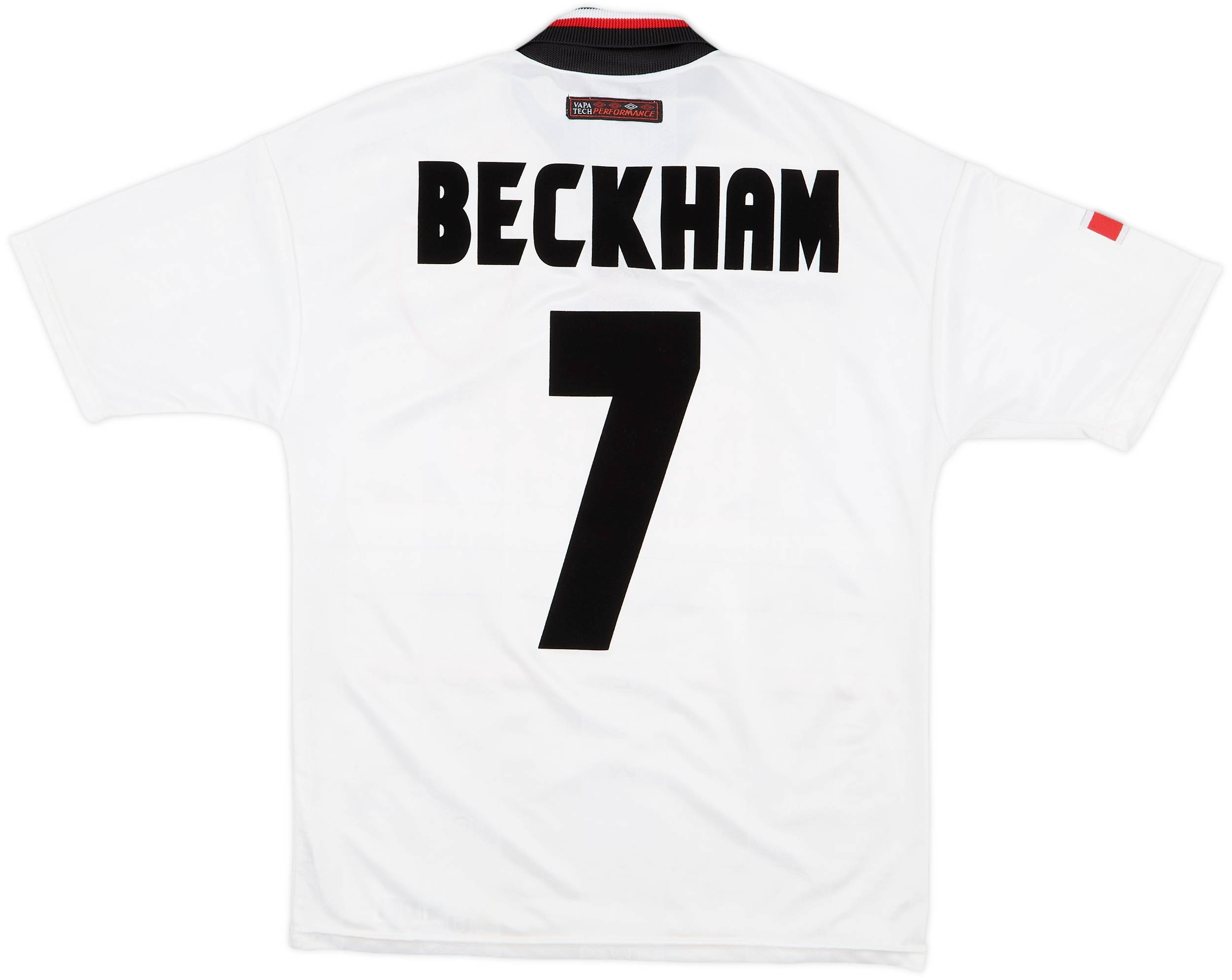 1997-99 Manchester United Away Shirt Beckham #7 - 8/10 - (Y)