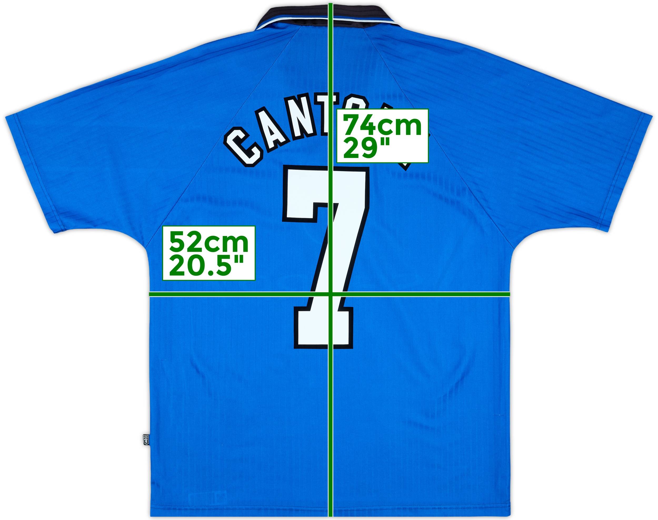 マンチェスターユナイテッド #7 カントナ 96-97 3rdユニフォーム 1996-98 Manchester United Third Shirt Cantona #7 - 5/10 - (M)