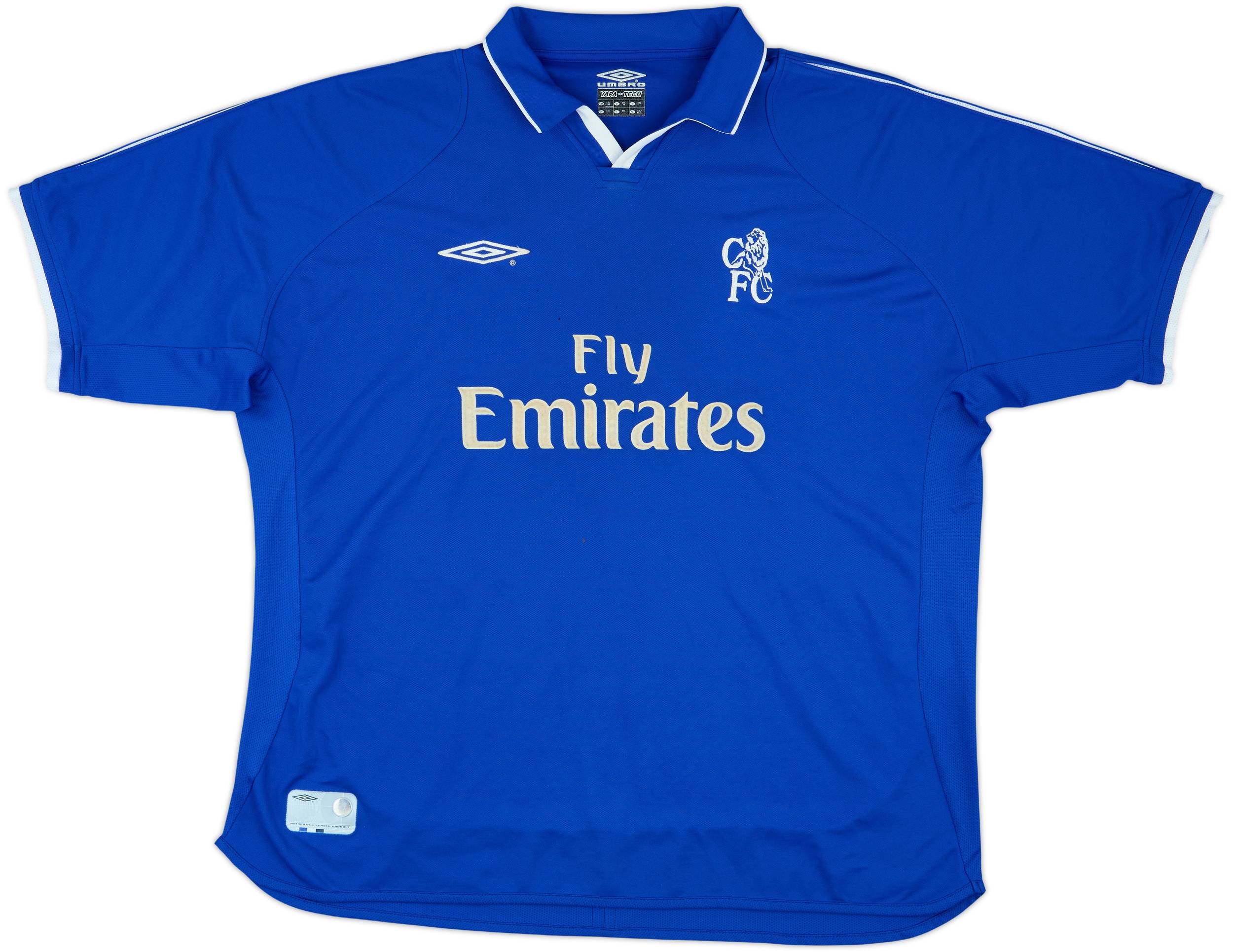 2001-03 Chelsea Home Shirt Zola #25 - 8/10 - (XXL)
