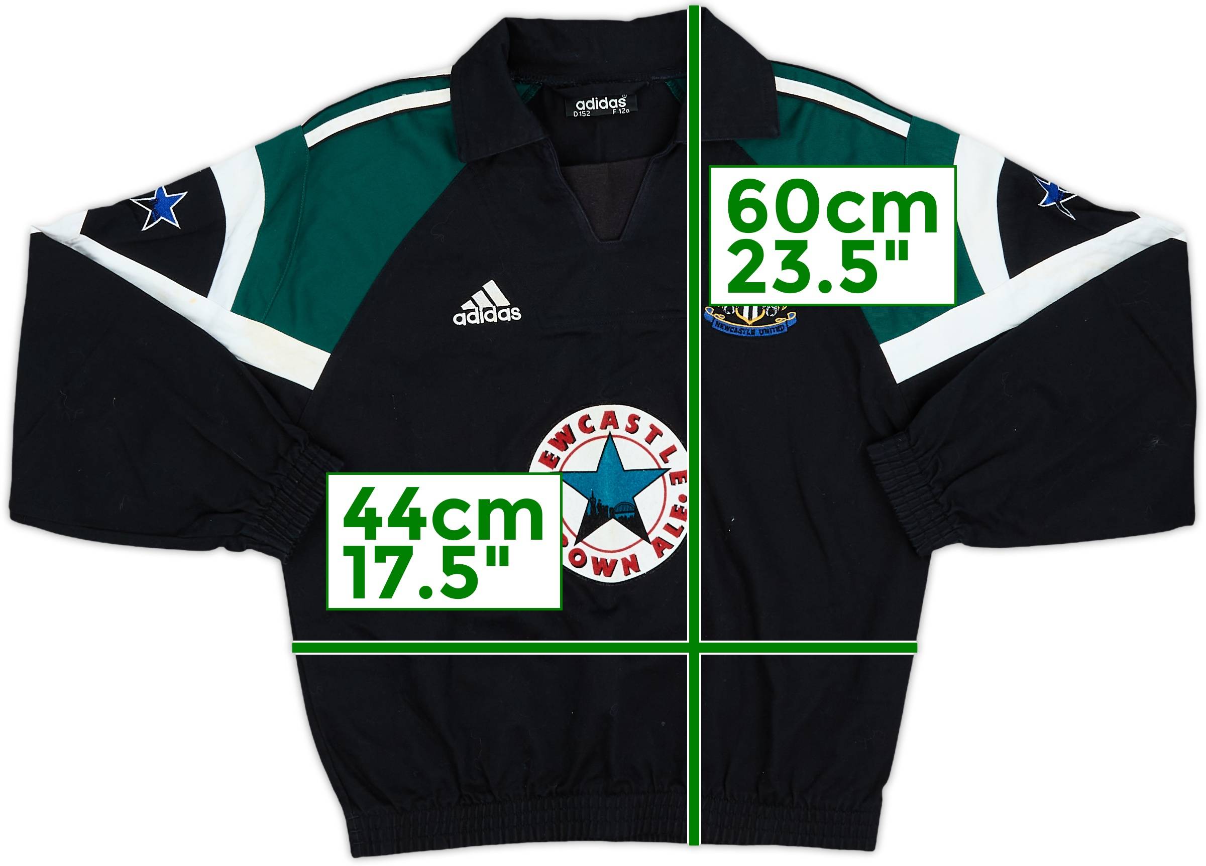 1997-99 Newcastle adidas Drill Top - 8/10 - (M.Boys)