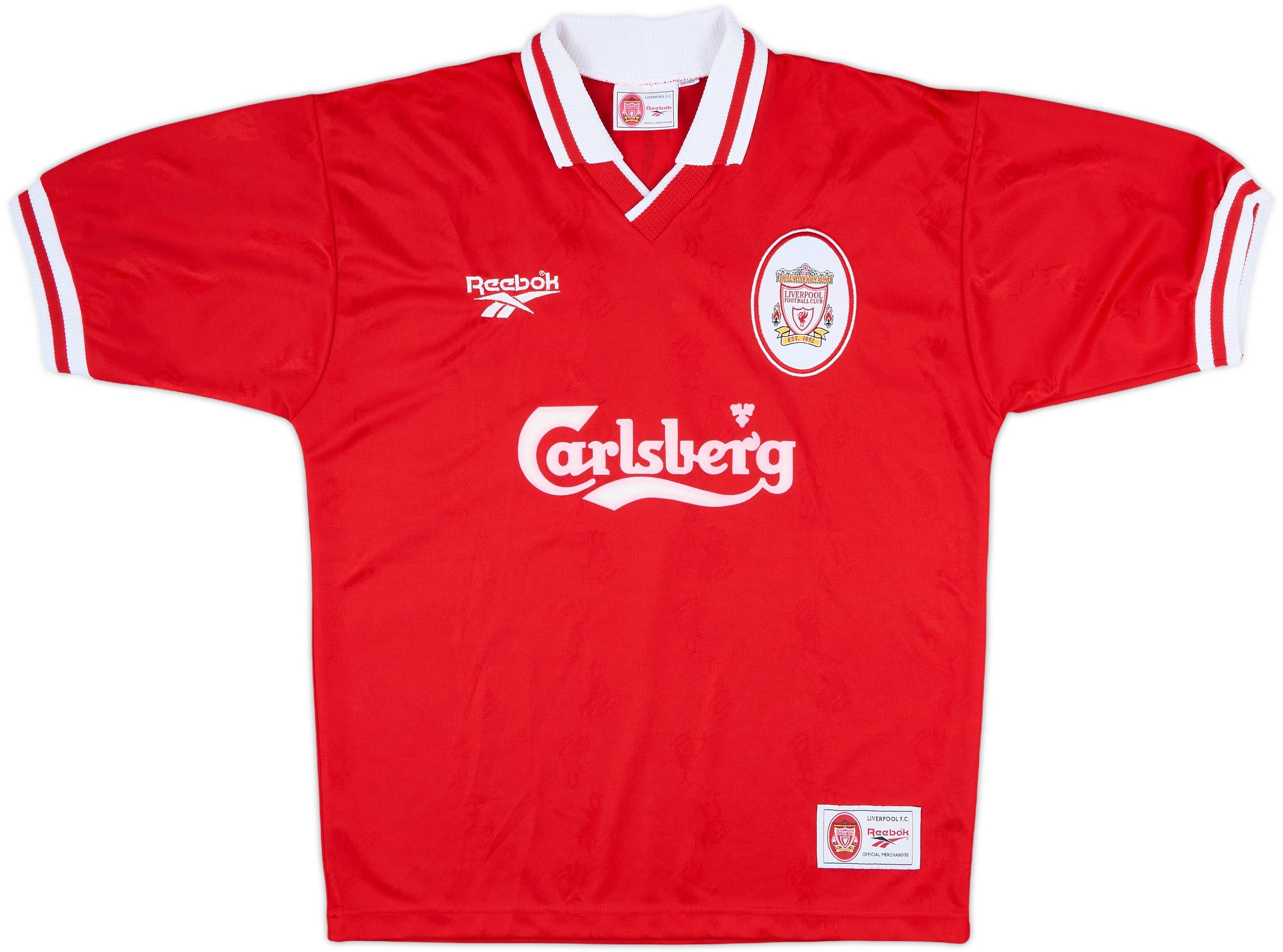 1996-98 Liverpool Home Shirt Redknapp #11 - 9/10 - (M)