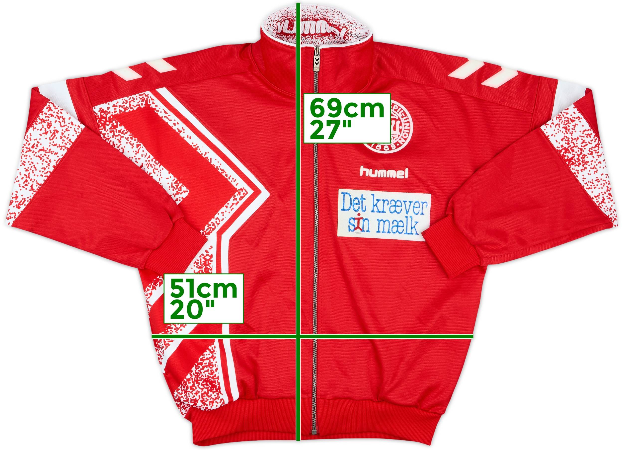 1995-96 Denmark Hummel Track Jacket - 9/10 - (L)