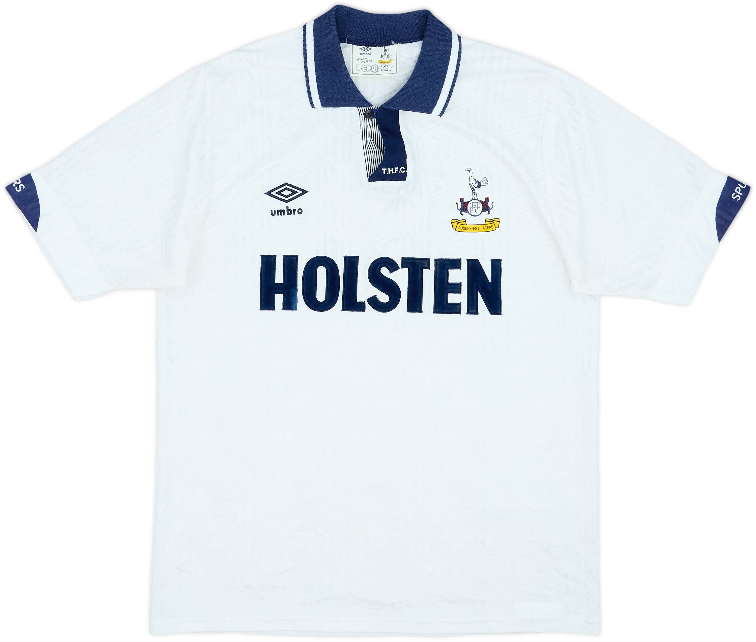 ウェア Tottenham 1991/93  Uniform 1991/93 Tottenham Hotspur Home Shirt (XL) 8/10 – Greatest Kits