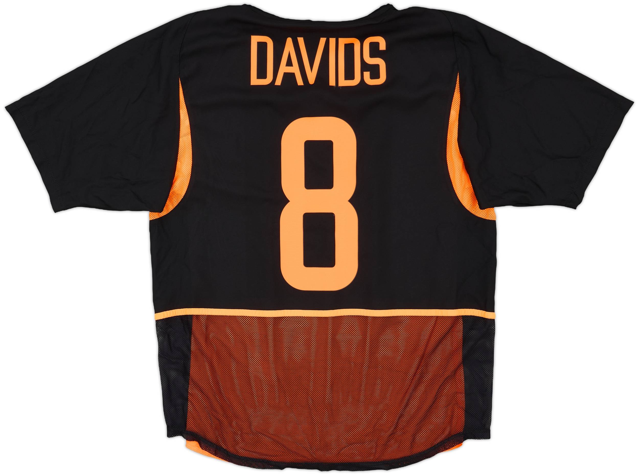 ダービッツ　Netherlands AWAY #8 DAVIDS 希少 2002-04 Netherlands Player Issue Away Shirt Davids #8 - 9/10