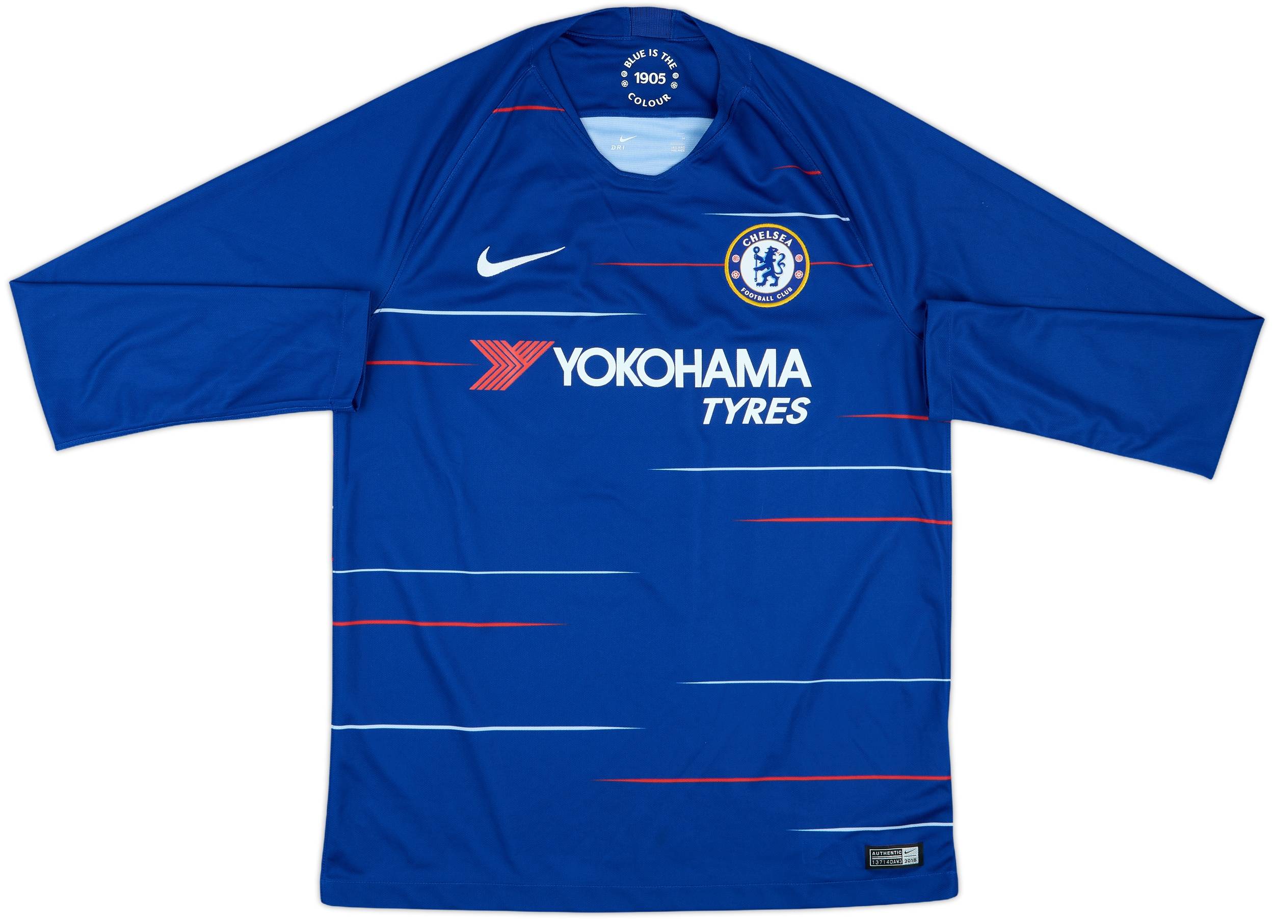 2018-19 Chelsea Home L/S Shirt Hazard #10 - 10/10 - (M)