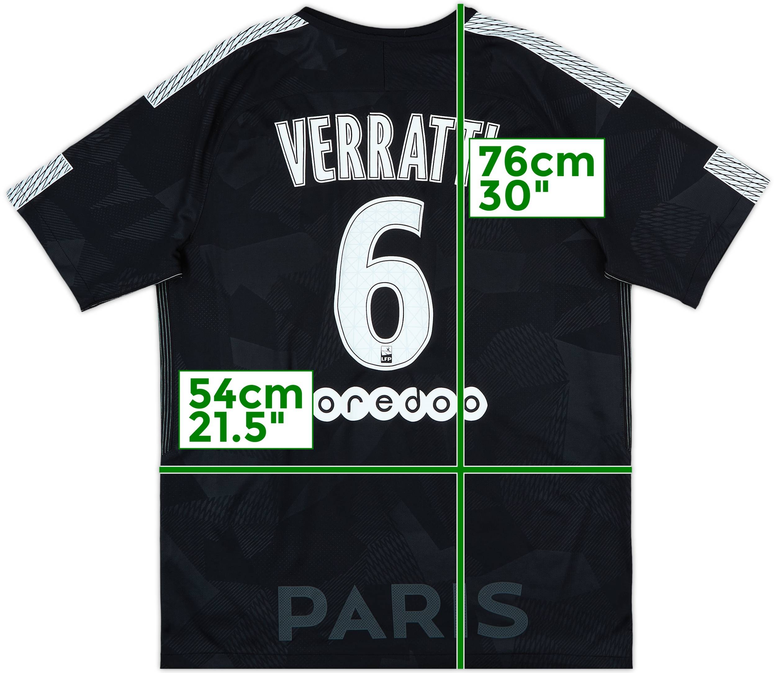Paris Saint-Germain シャツ L 2017-18 Paris Saint-Germain Home Shirt #5 - 7/10 - (S)