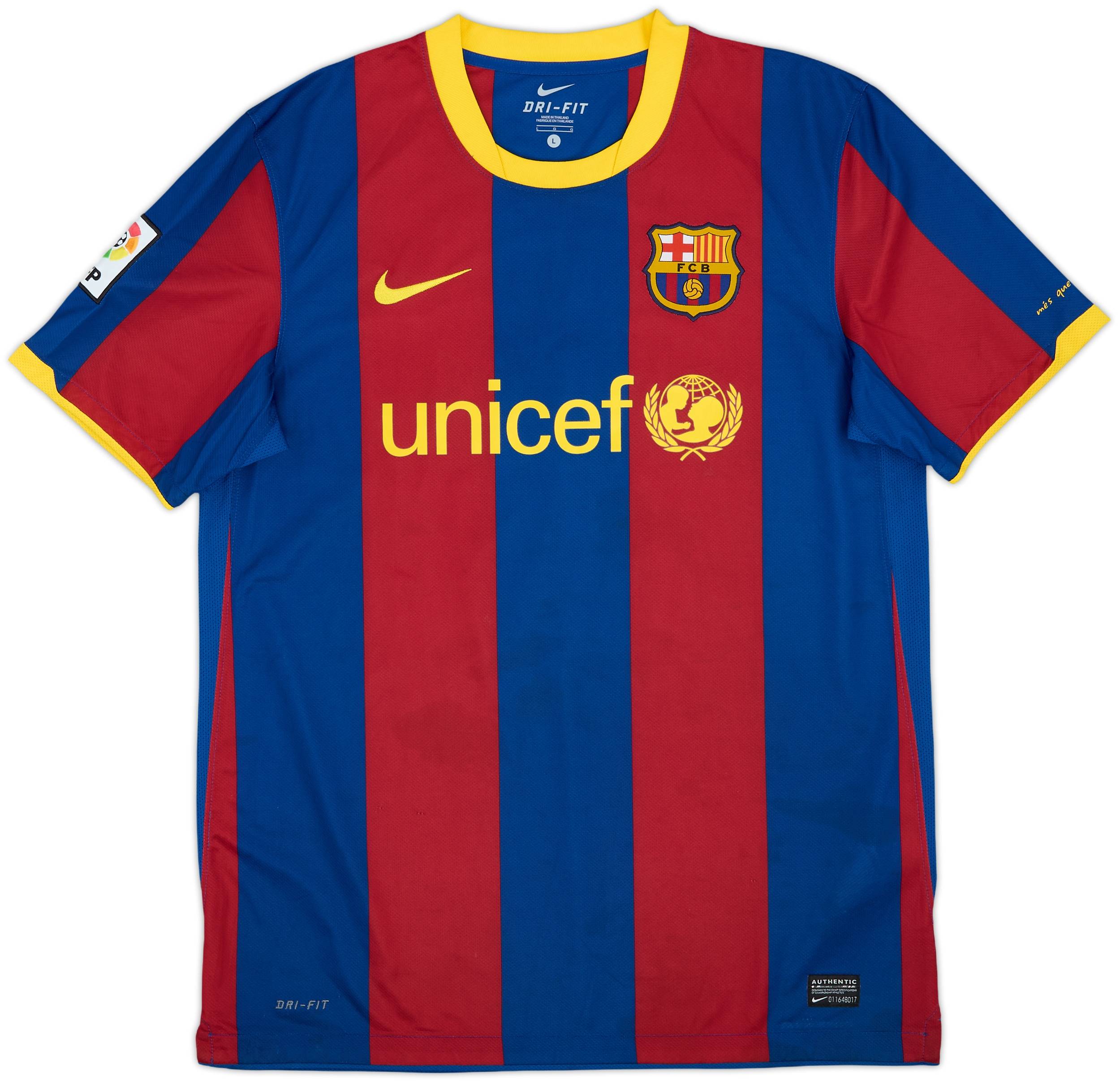 2010-11 Barcelona Home Shirt A. Iniesta #8 - 8/10 - (L)