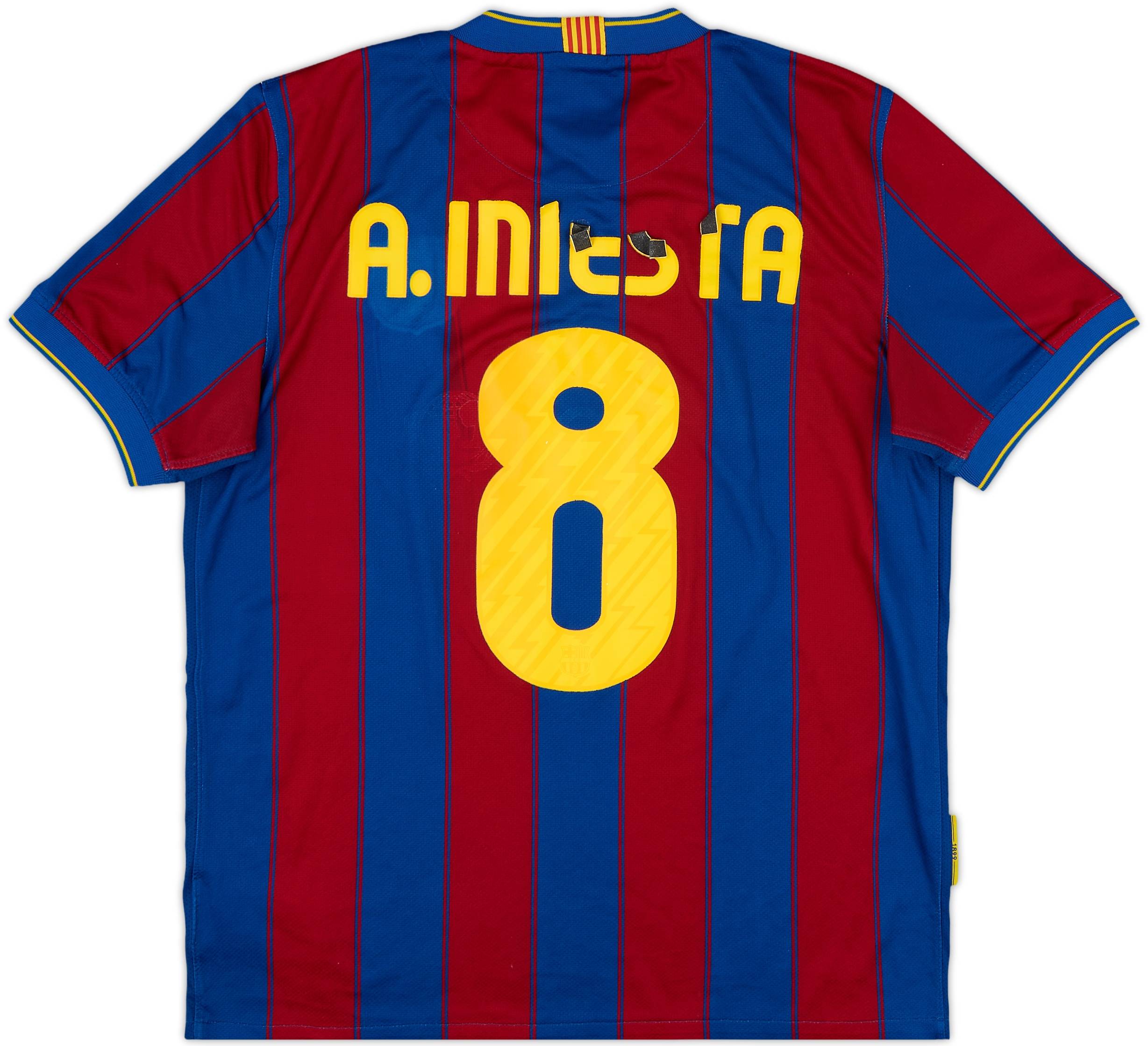 2009-10 Barcelona Home Shirt A.Iniesta #8 - 5/10 - (M)