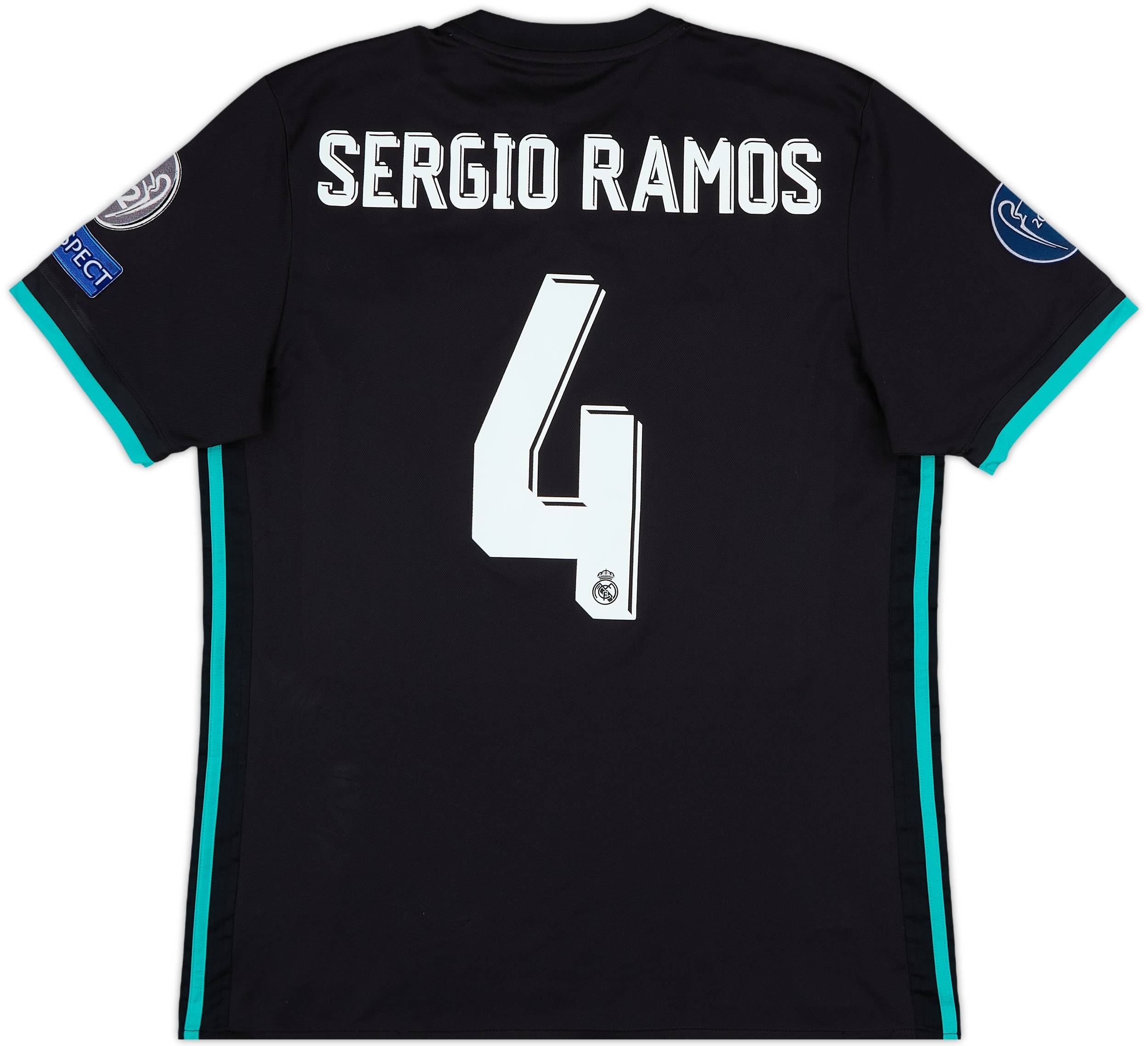 Sergio Ramos Real Madrid アウェイジャージ 2008-09 Real Madrid Away Shirt Sergio Ramos #4 (XL)