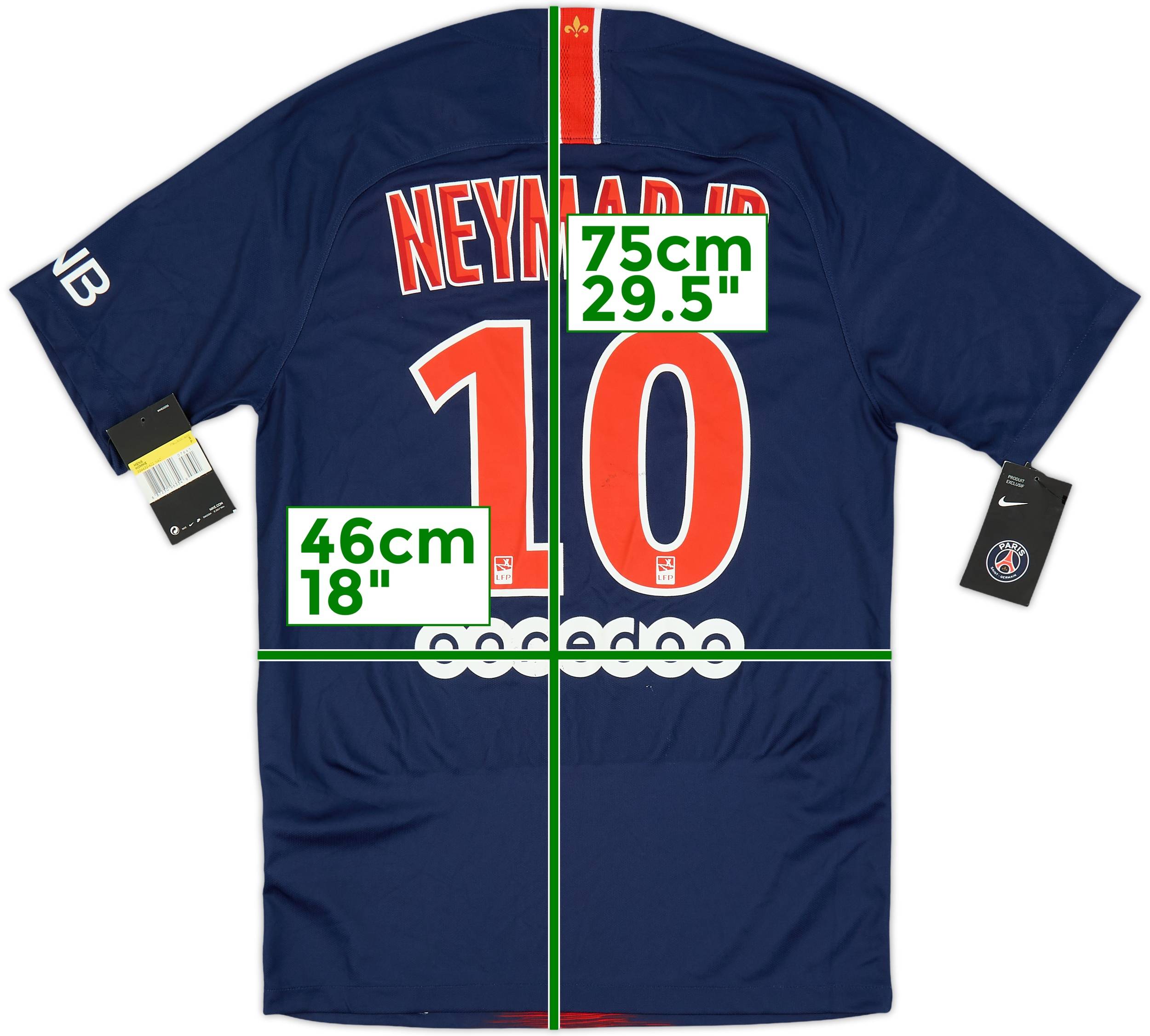 2018-19 Paris Saint-Germain Home Shirt Neymar Jr #10 (S)