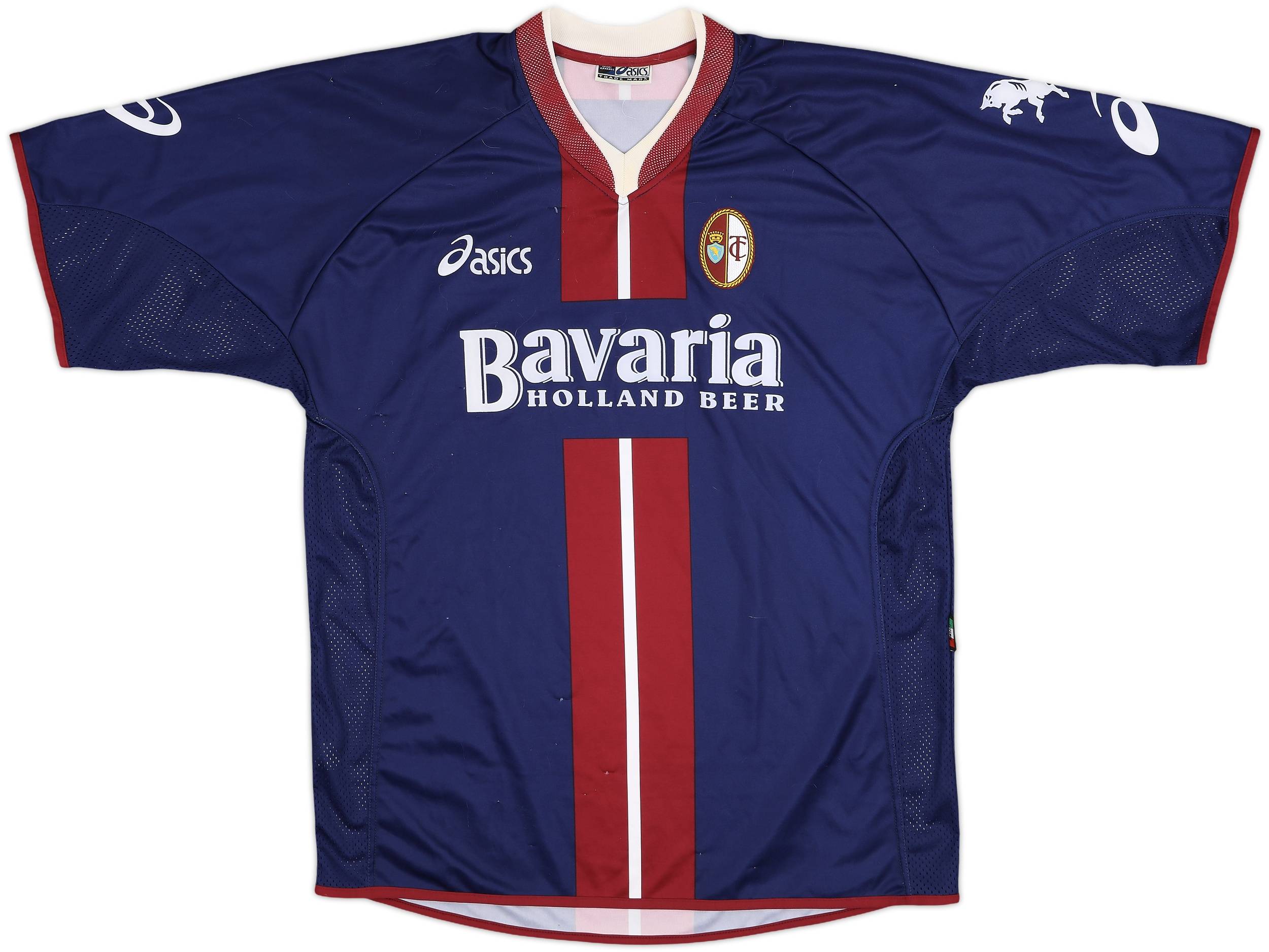 トリノ TORINO FC ゲームシャツ アシックス asics 2001-02 Torino Asics Training Shirt - 7/10 - (S)