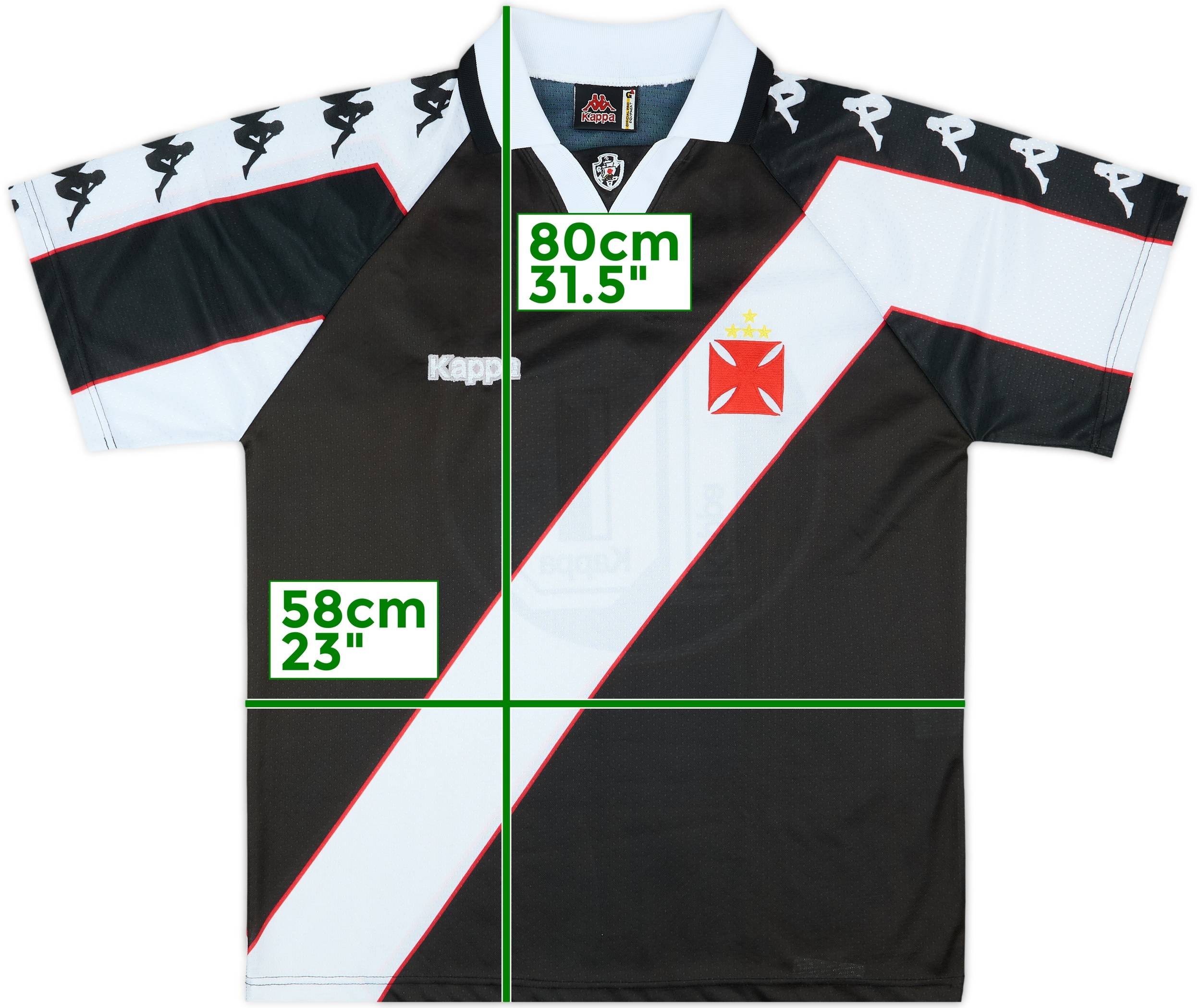Vasco サッカー　ユニフォーム 1997 Vasco da Gama Home Shirt #10 - 9/10 - (L)