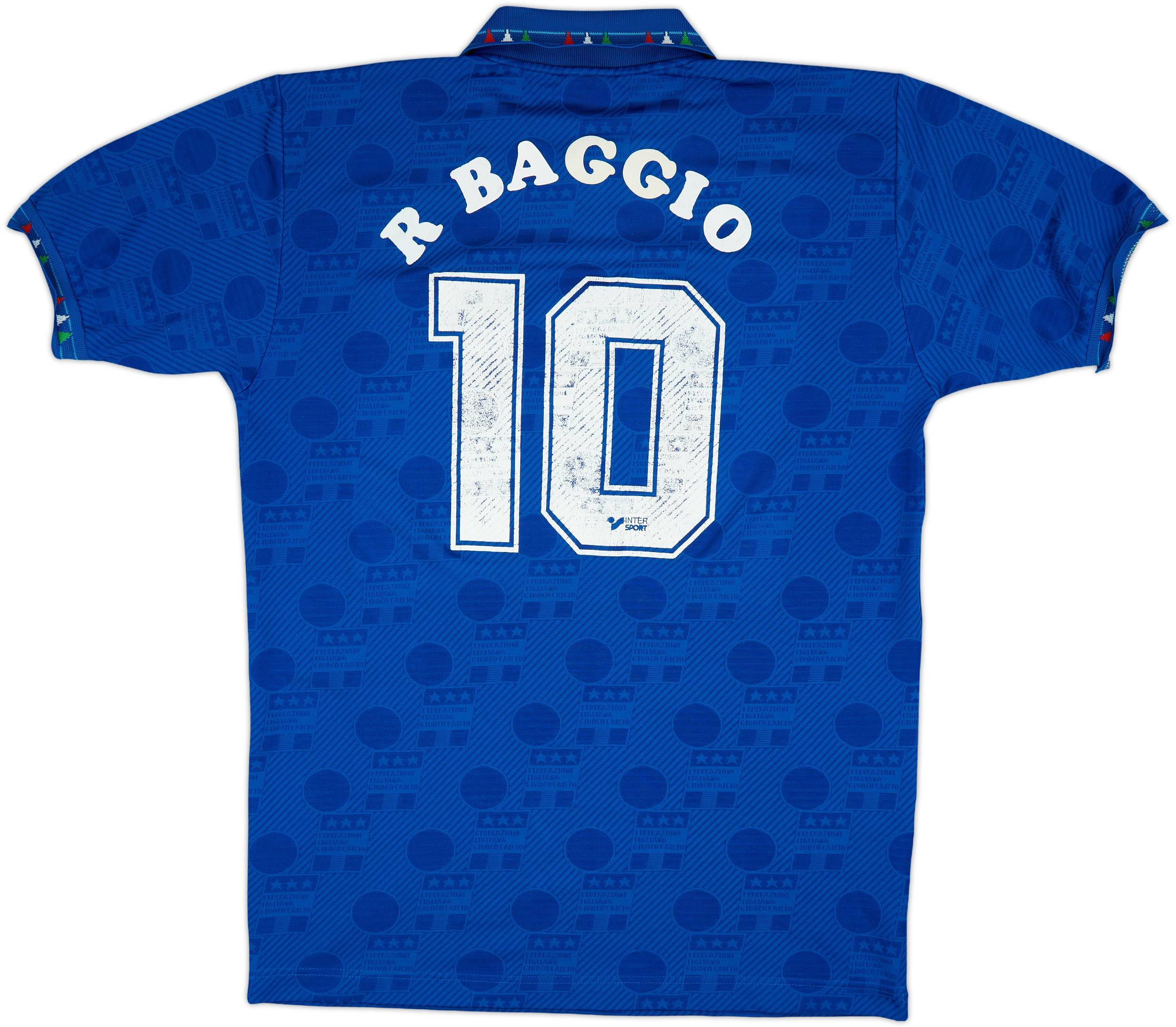 1994 Italy Home Shirt R. Baggio #10 - 7/10 - (L)