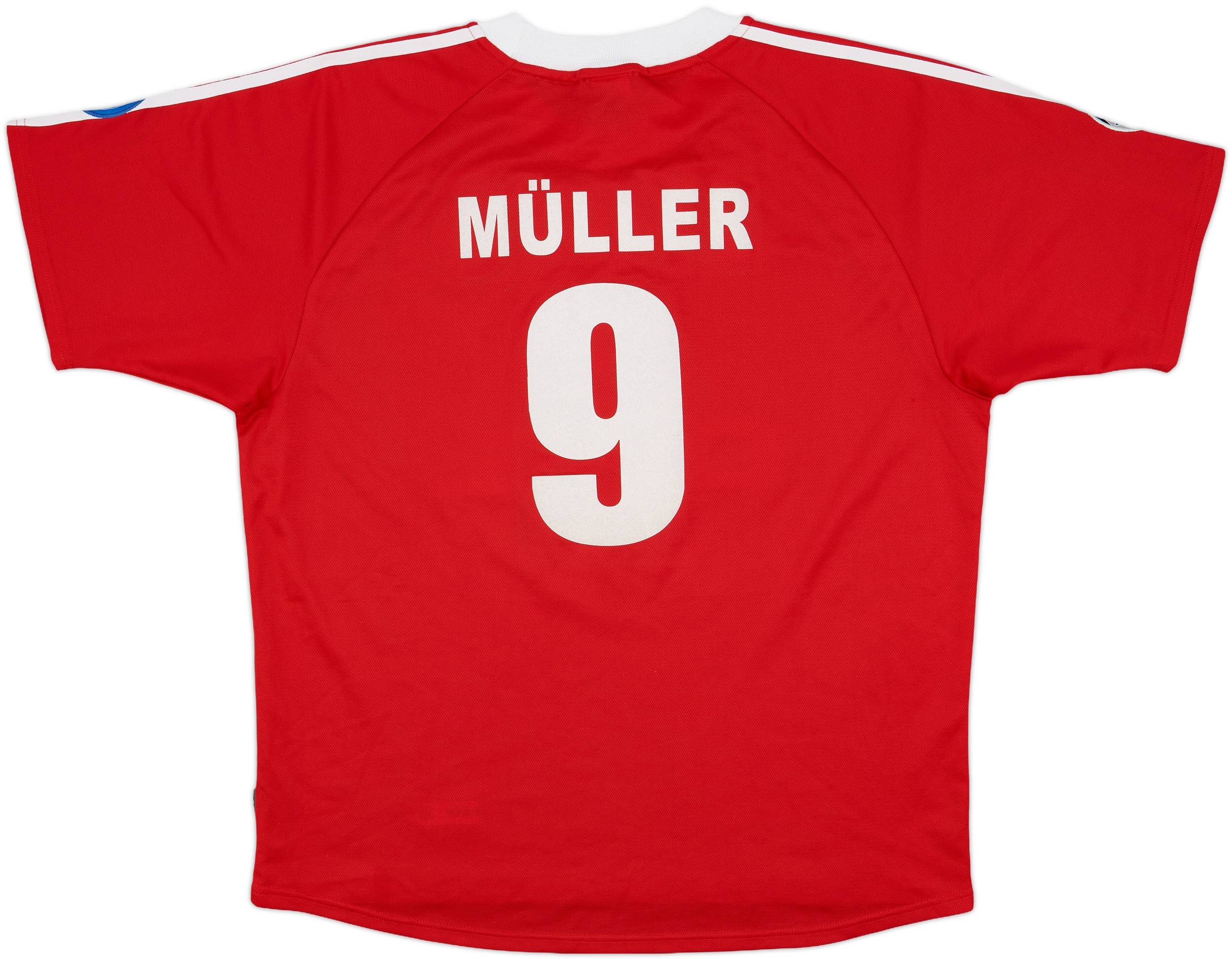 2000-01 Bayern Munich CL Home Shirt Muller #9 - 8/10 - (XL)