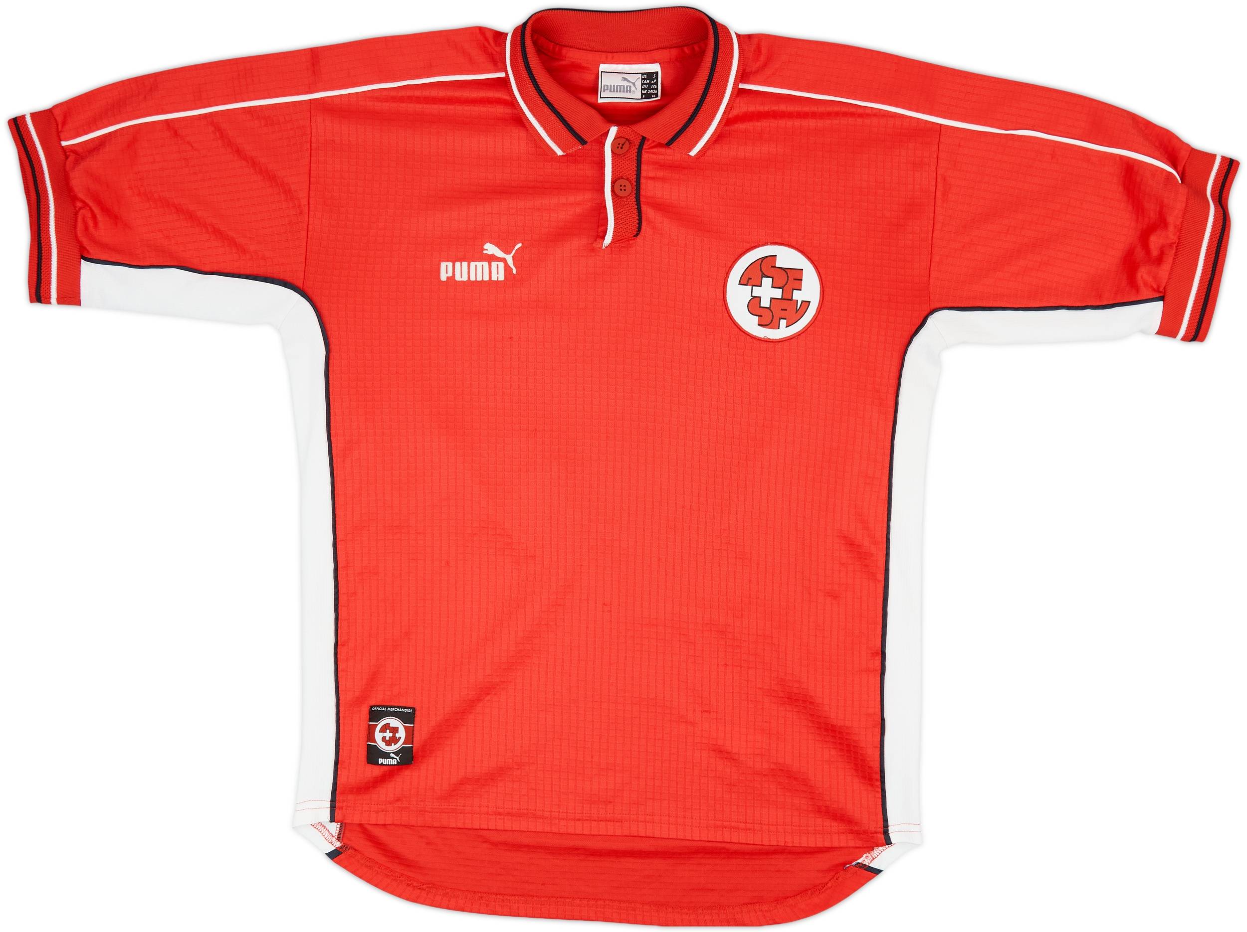 1999-00 Switzerland Home Shirt #10 - 7/10 - (S)