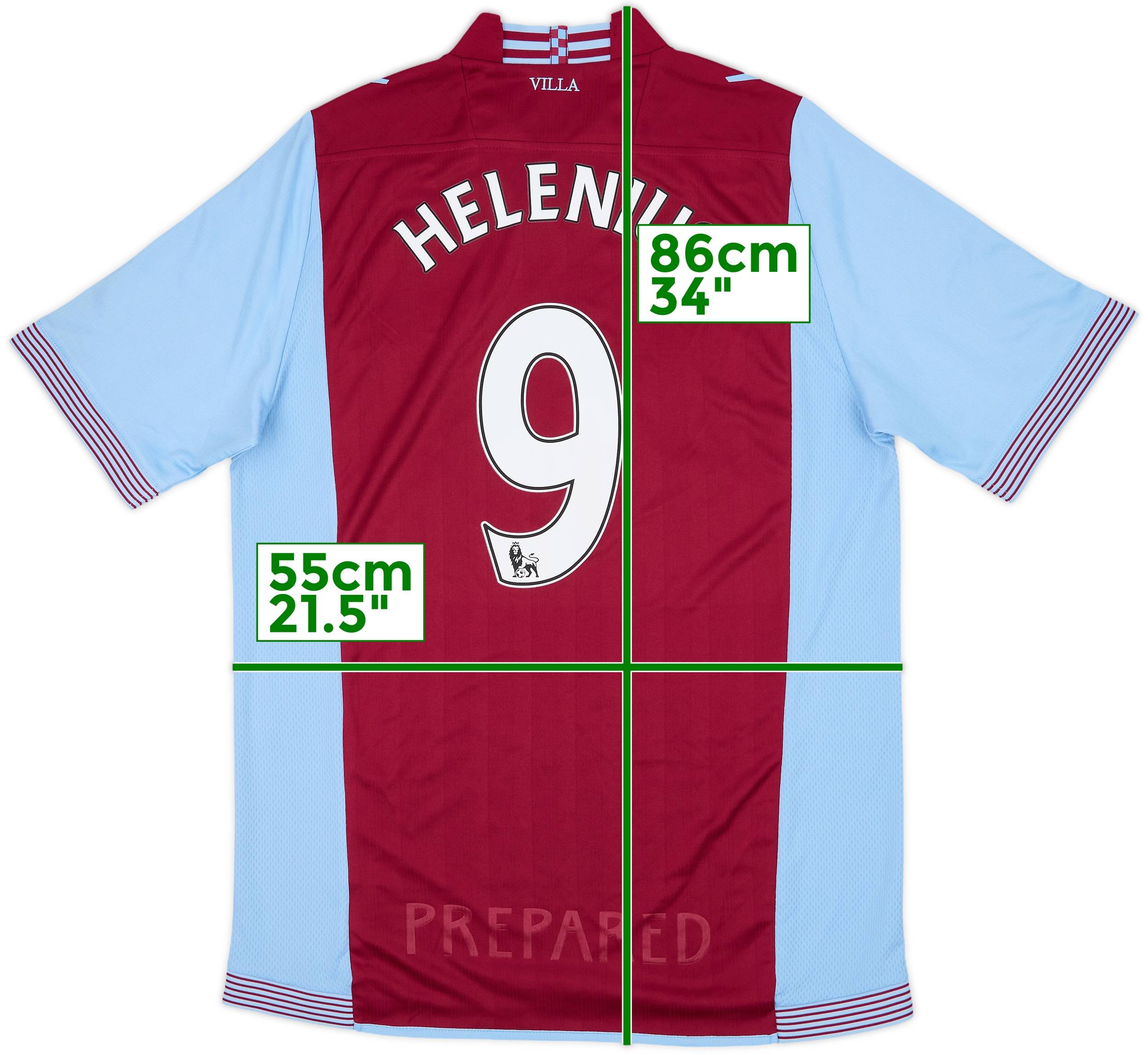 2013-14 Aston Villa Home Shirt Helenius #9 - 8/10 - (XL)