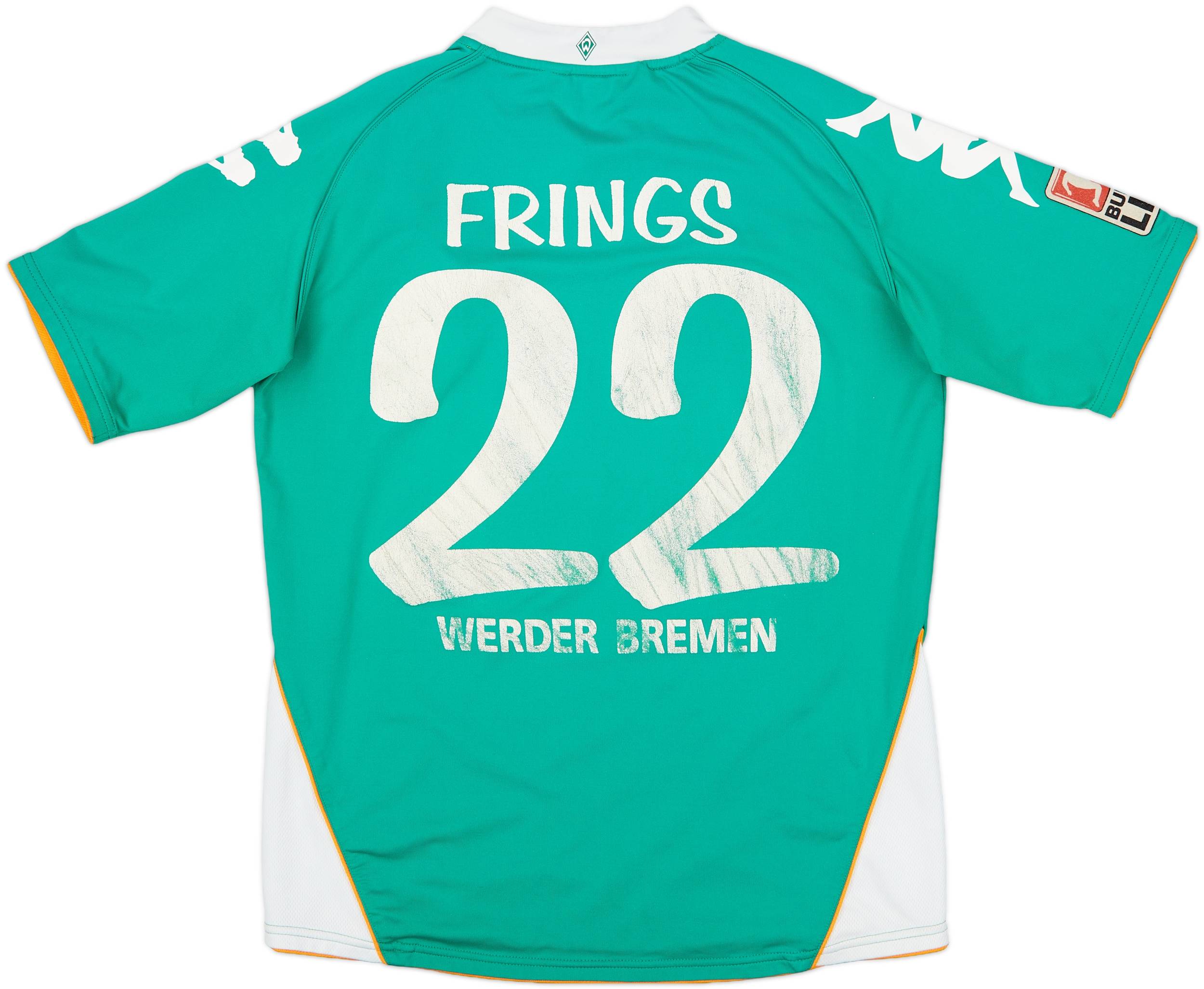 2007-08 Werder Bremen Home Shirt Frings #22 - 5/10 - (M)
