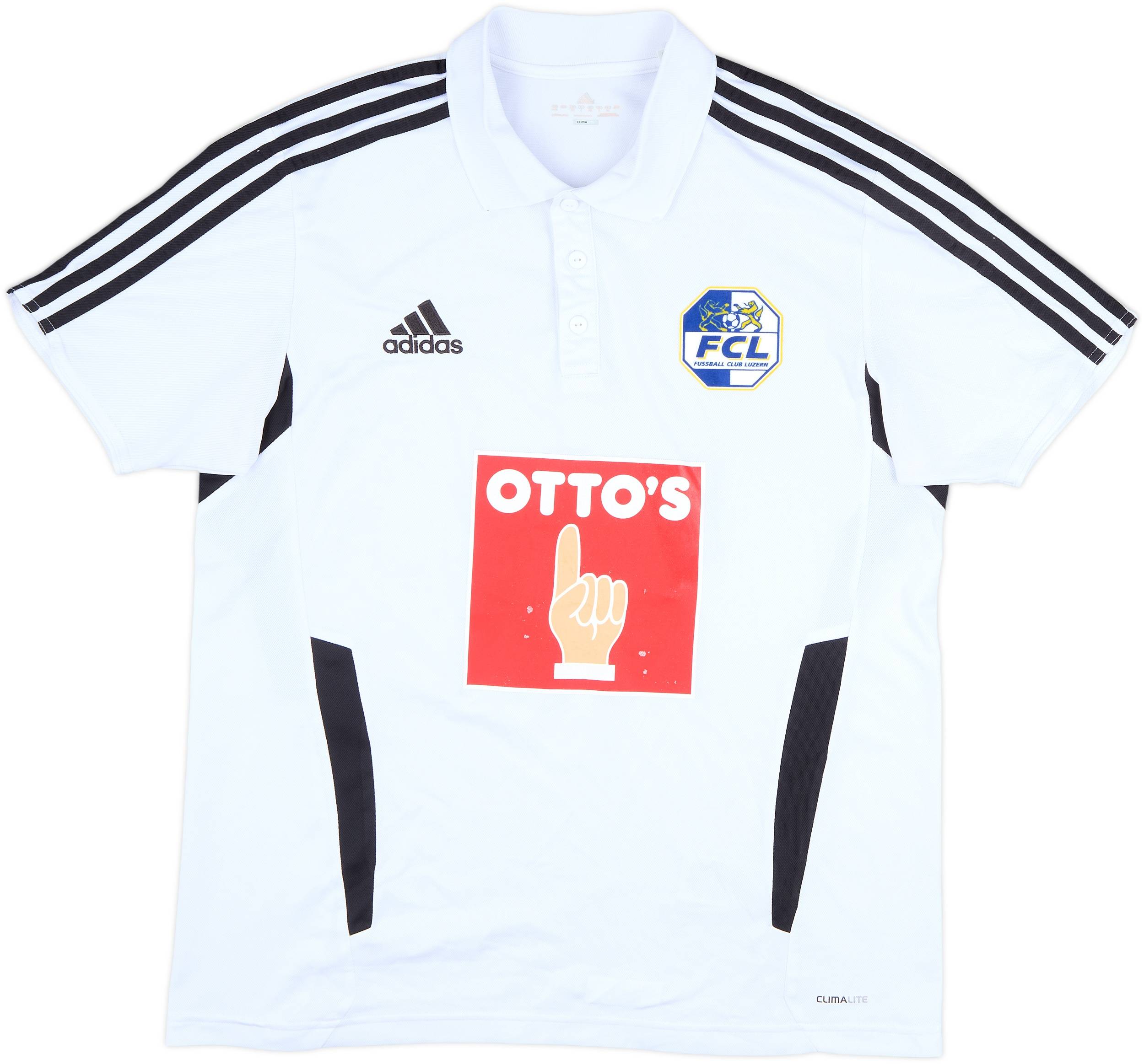 2011-12 FC Luzern adidas Polo Shirt - 7/10 - (L)