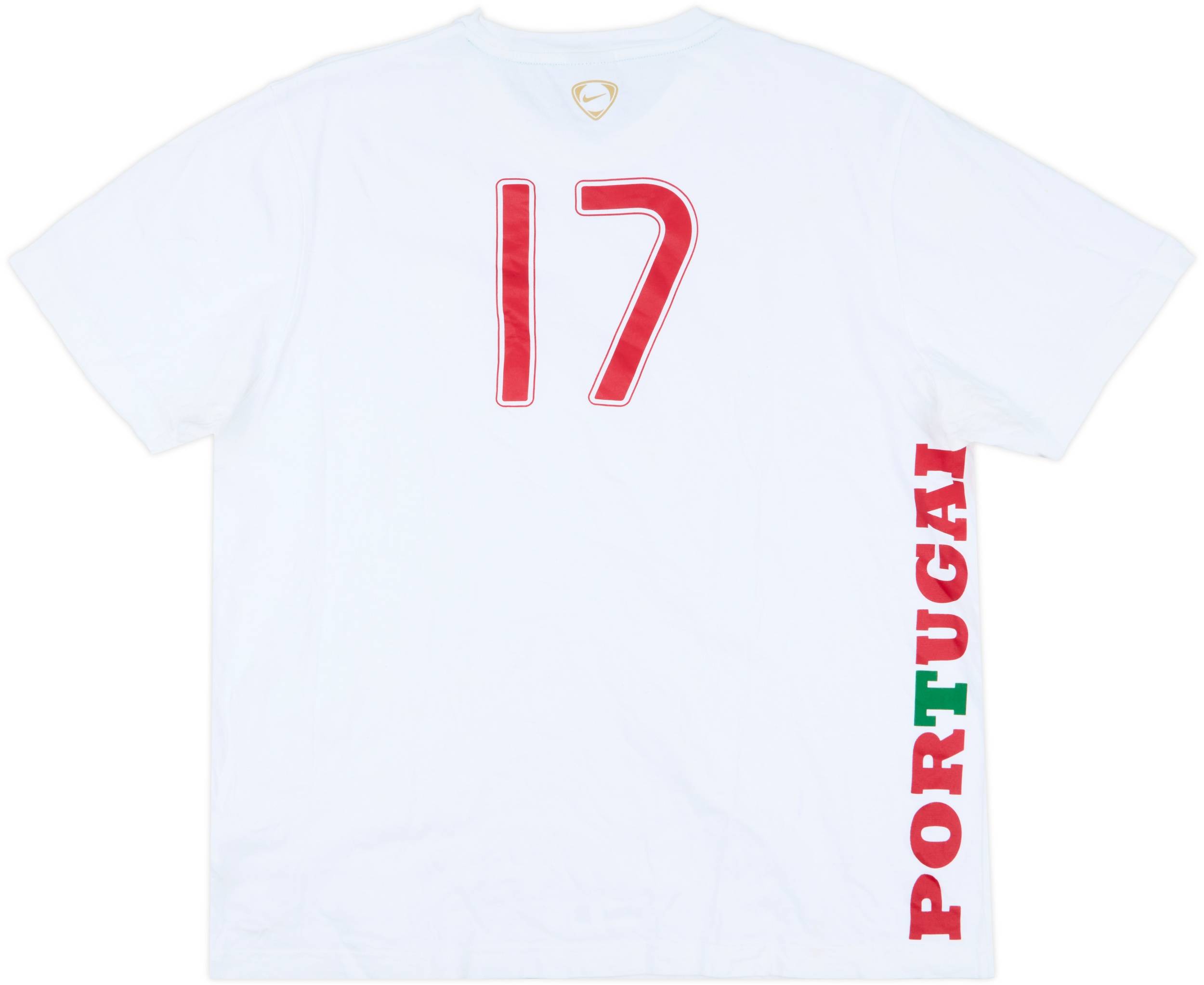 2008-09 Portugal Nike Cristiano Ronaldo Cotton Tee #17 - 8