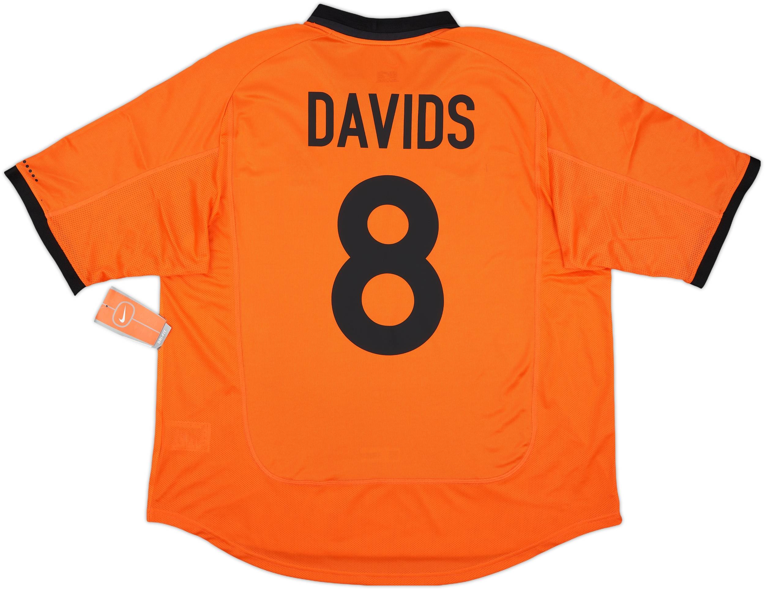 2000-02 Netherlands Home Shirt Davids #8 (XL)