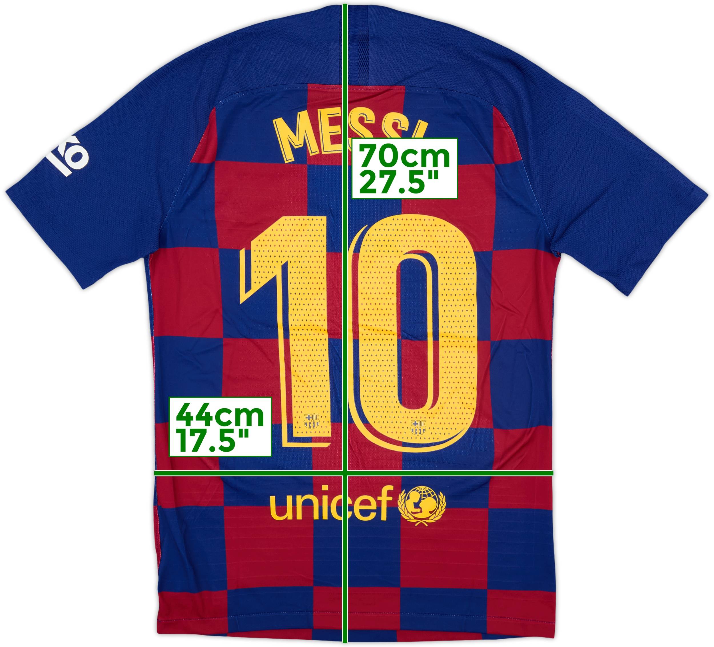 2019-20 Barcelona Authentic Home Shirt Messi #10 - 9/10 - (S)