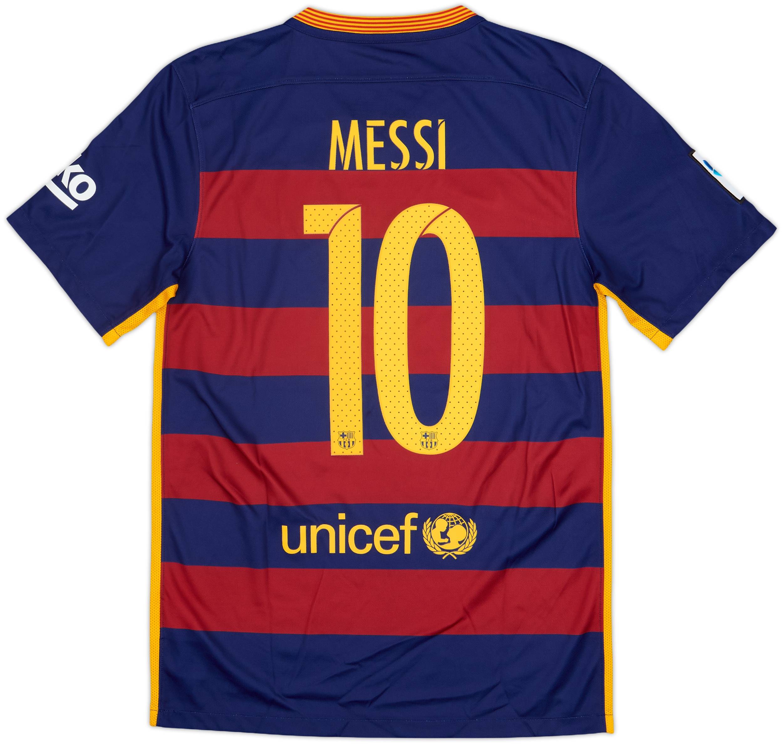 ［美品！】バルセロナ MESSI 10 シャツ 2015 2015-16 Barcelona Home Shirt Messi #10 - 8/10 - (S)