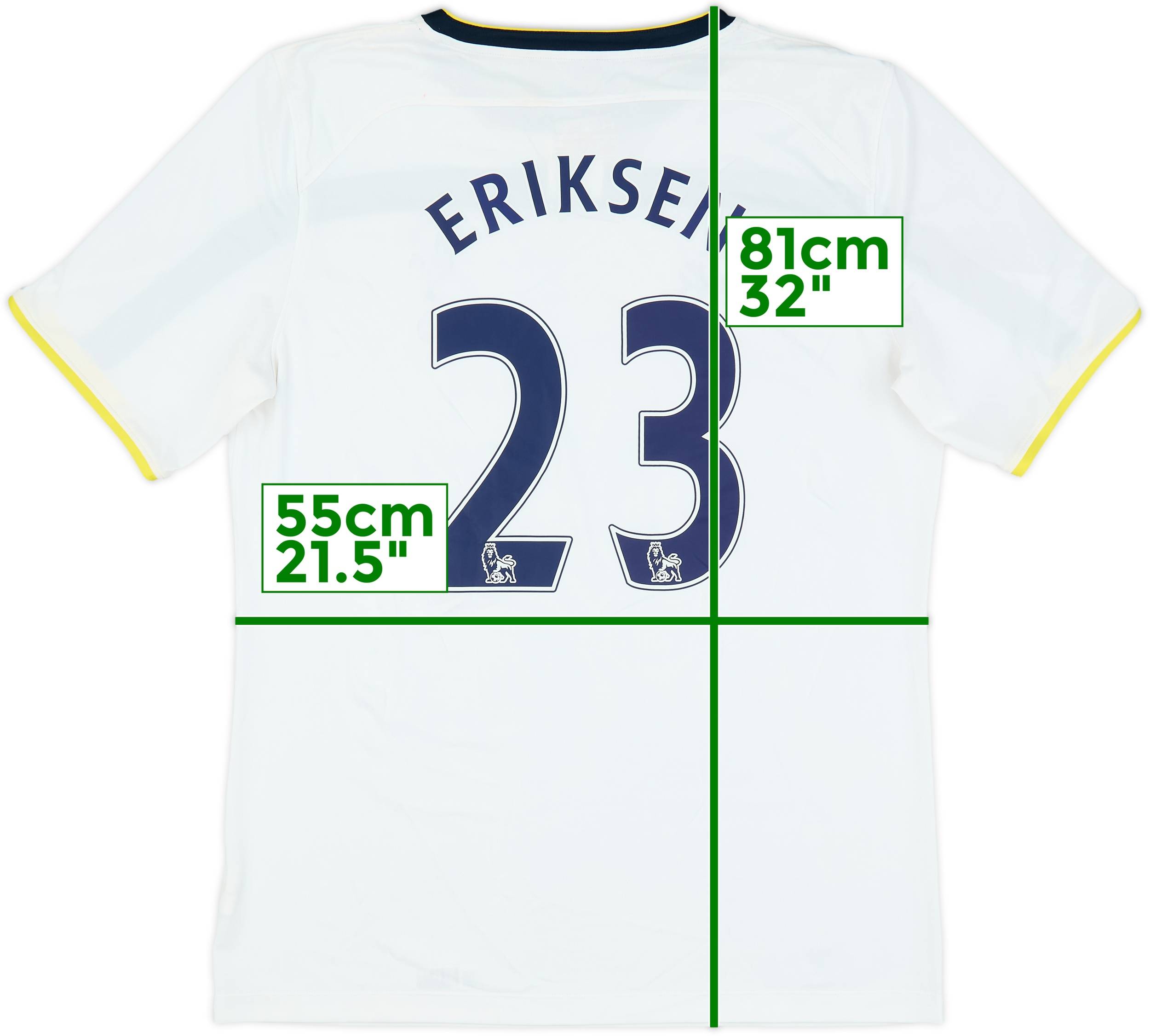 2014-15 Tottenham Home Shirt Eriksen #23 - 9/10 - (XL)