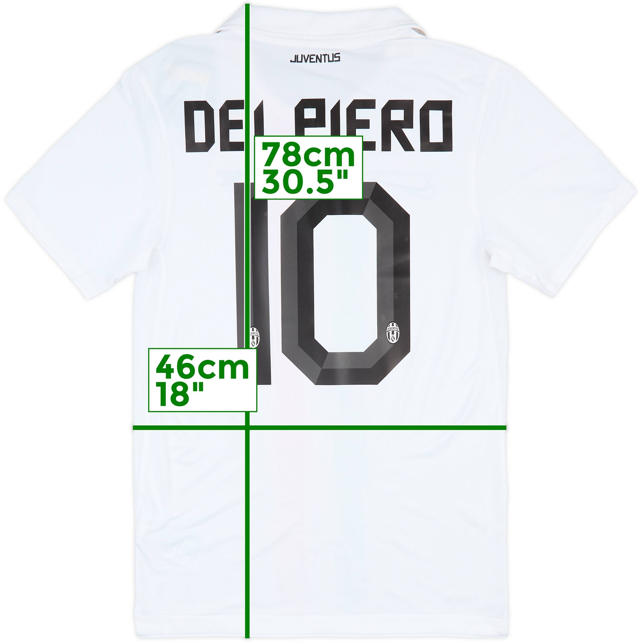 ユベントス DEL PIERO 10 シャツ Juventus 1997/1998 Del Piero 10 Retro Home Soccer Football