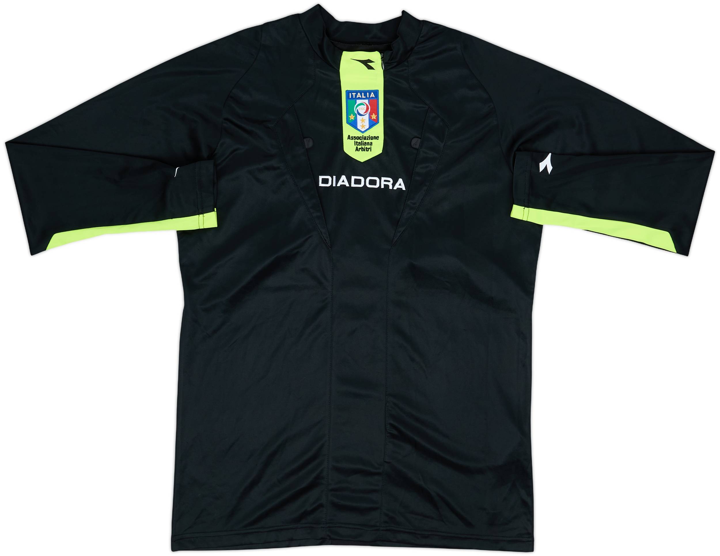 2009-10 Italy FIGC Diadora Referee L/S Shirt - 8/10 - (S)