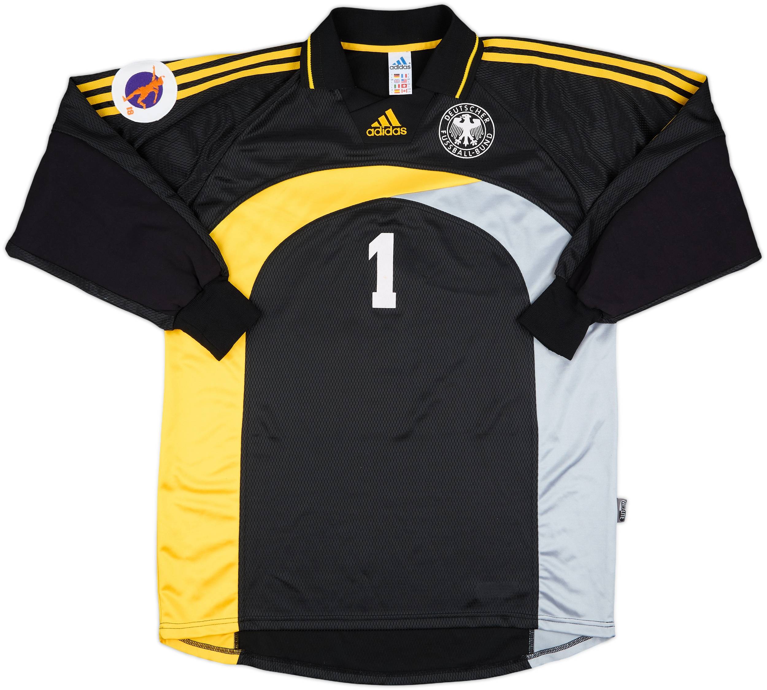 1999 Germany Women's Match Issue U18 Euro GK Shirt #1