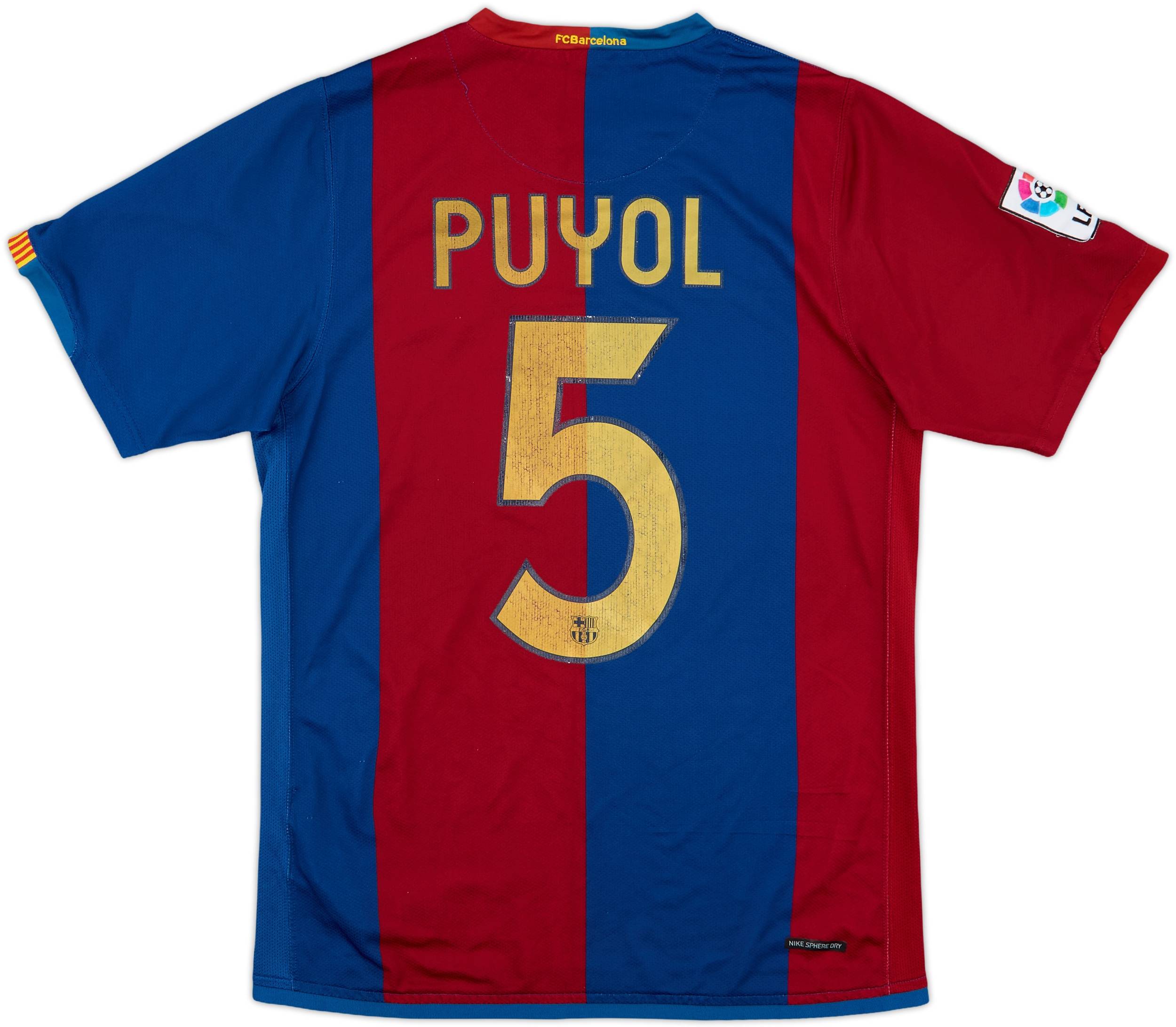FCバルセロナ PUYOL 5番 シャツ 2012-13 FC Barcelona home jersey (#5 PUYOL) - S • RB - Classic