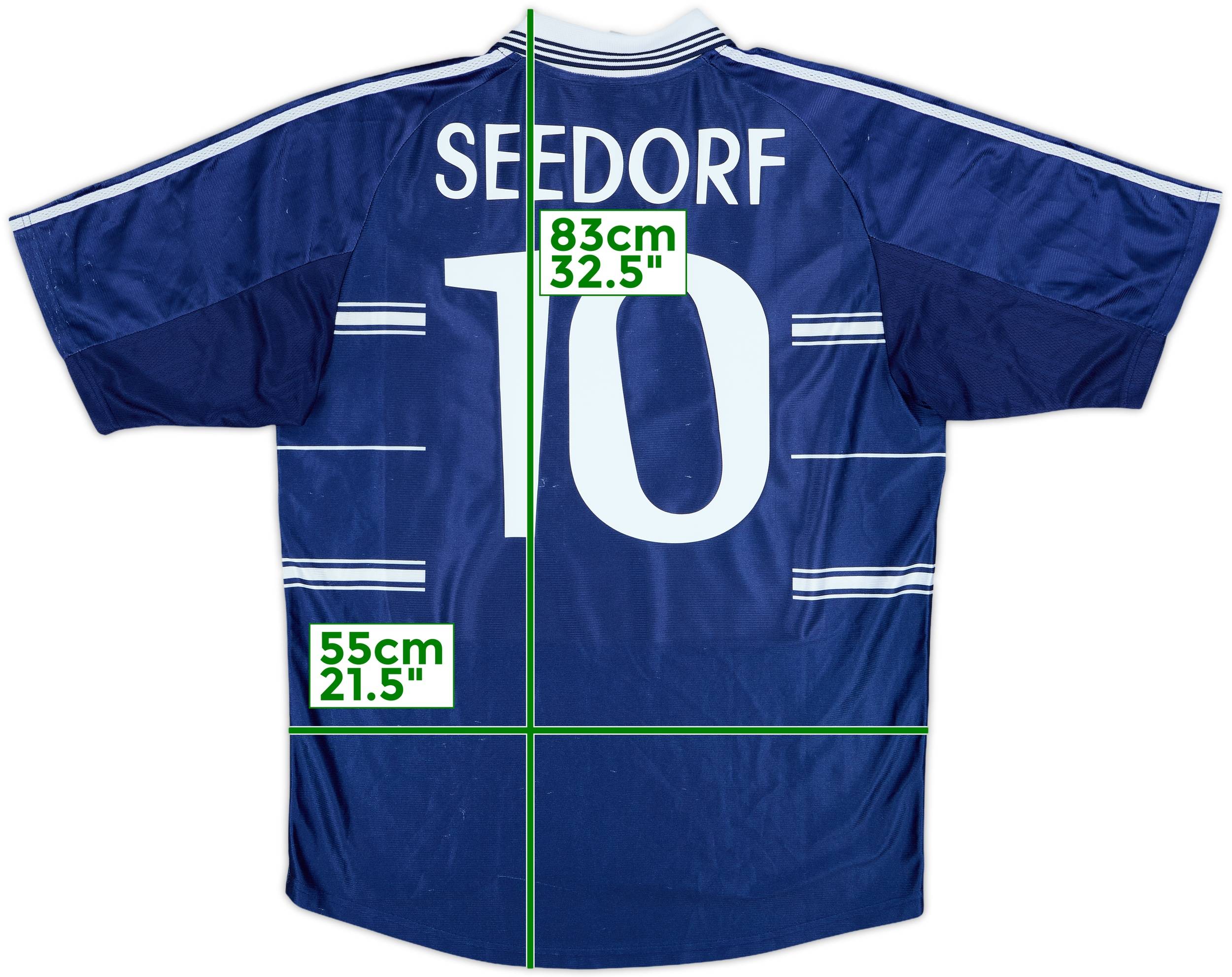 1998-99 Real Madrid Away Shirt Seedorf #10 - 8/10 - (L)