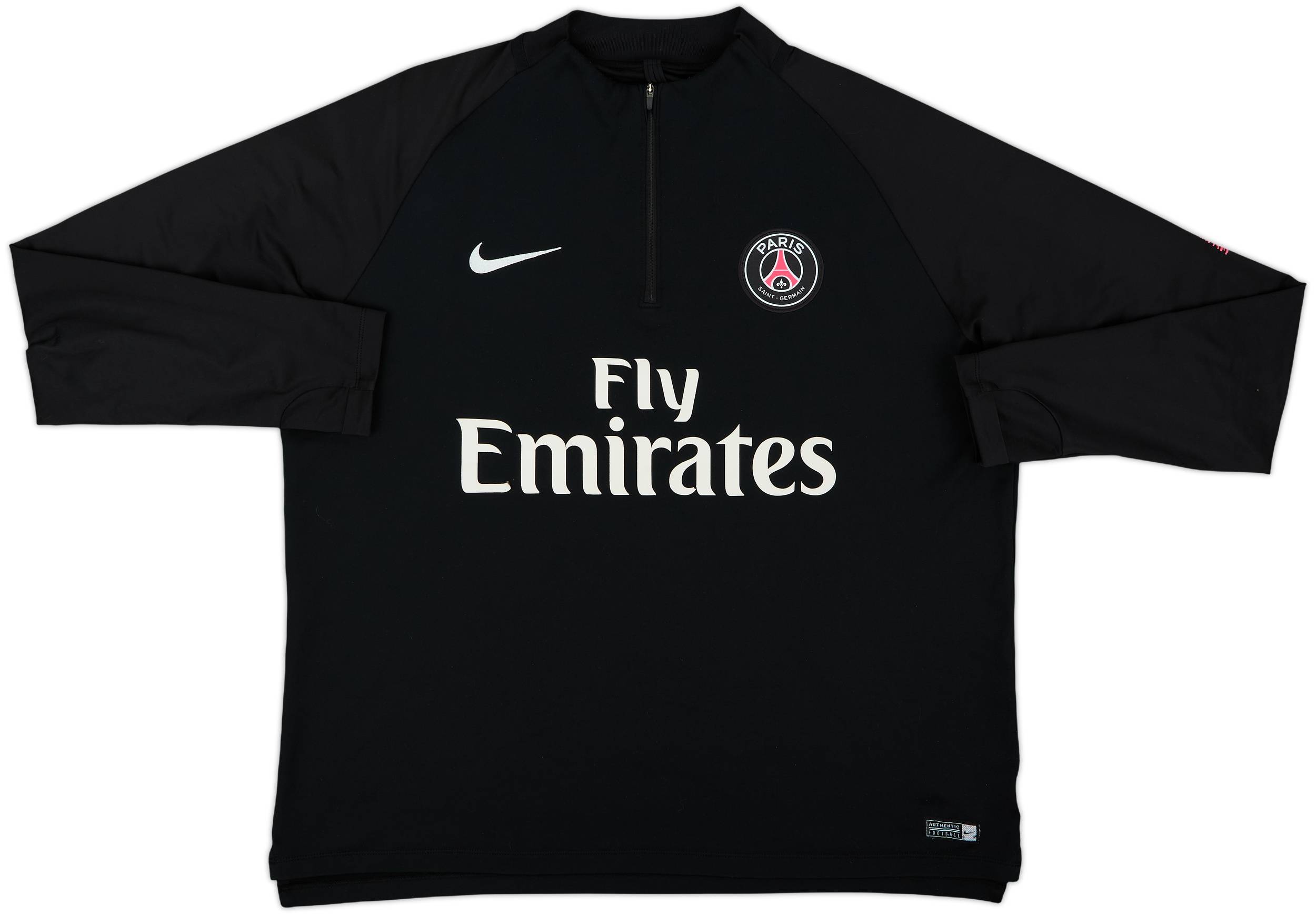 2018-19 Paris Saint-Germain Nike 1/4 Zip Drill Top - 7/10 - (XL)