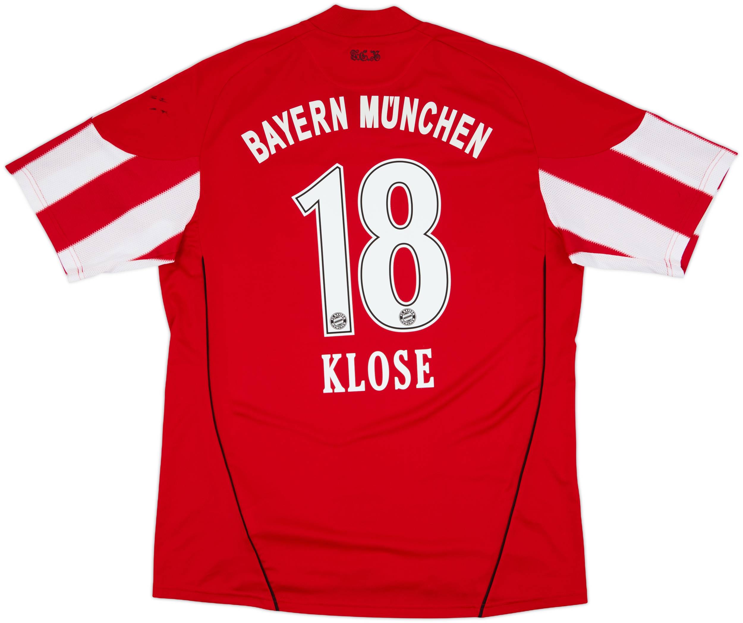10-11 FC Bayern Munich Game shirt バイエルン 2010-11 Bayern Munich Home Shirt Klose #18 - 6/10 - (L)