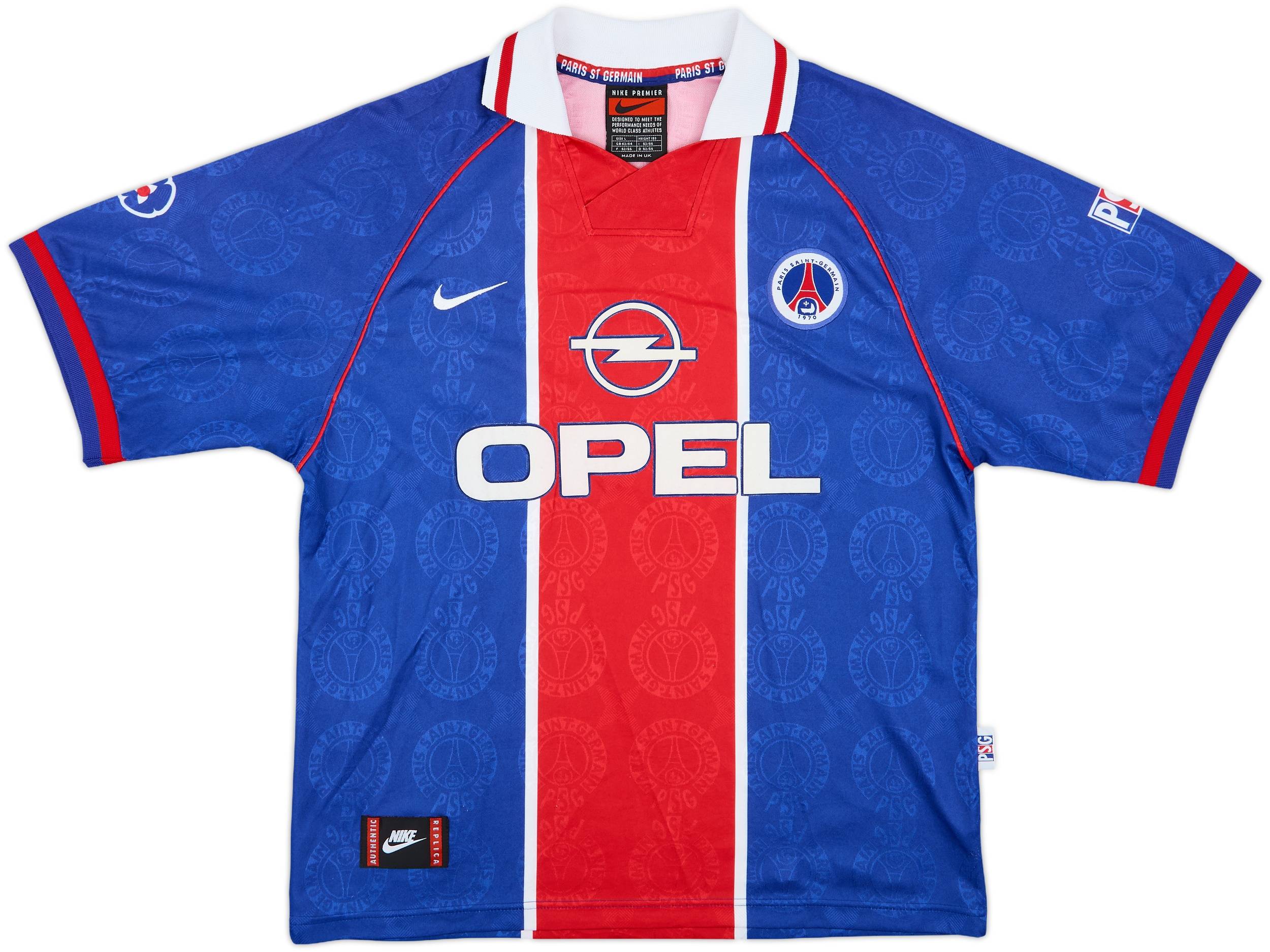 1996-97 Paris Saint-Germain Home Shirt - 9/10 - (L)