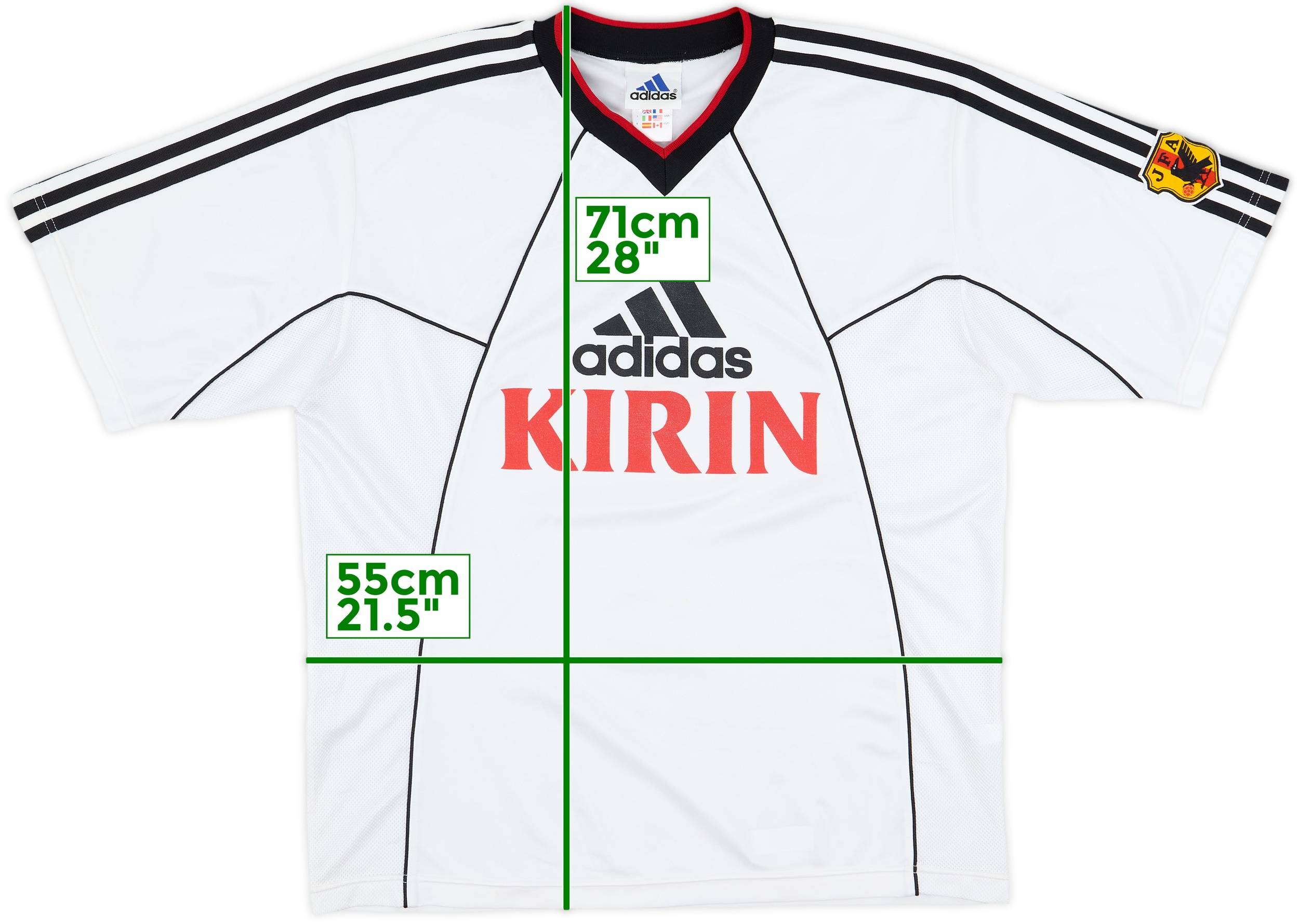 2000-02 Japan adidas Training Shirt - 8/10 - (L)