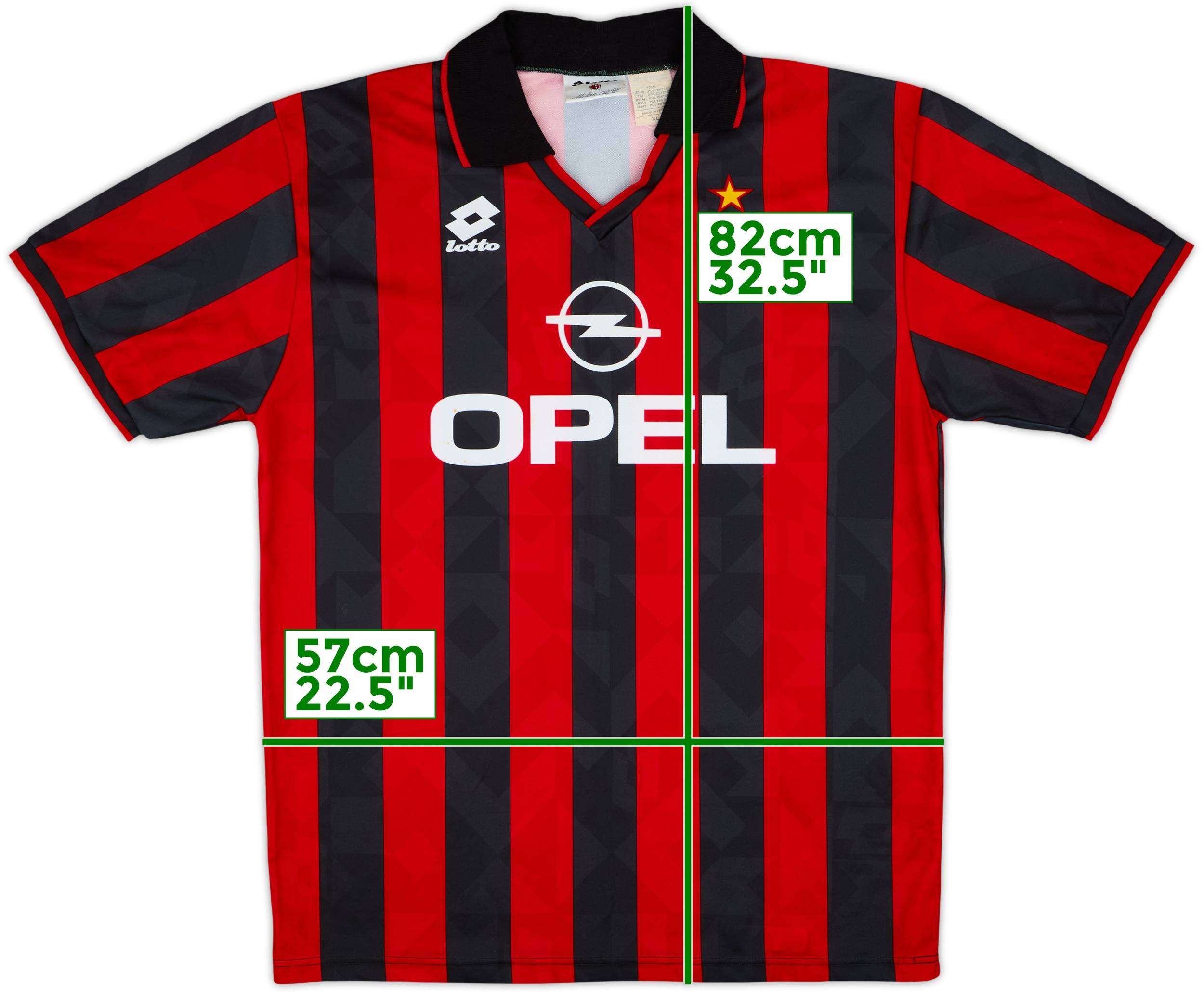 1994-95 AC Milan Home Shirt - 8/10 - (XL)