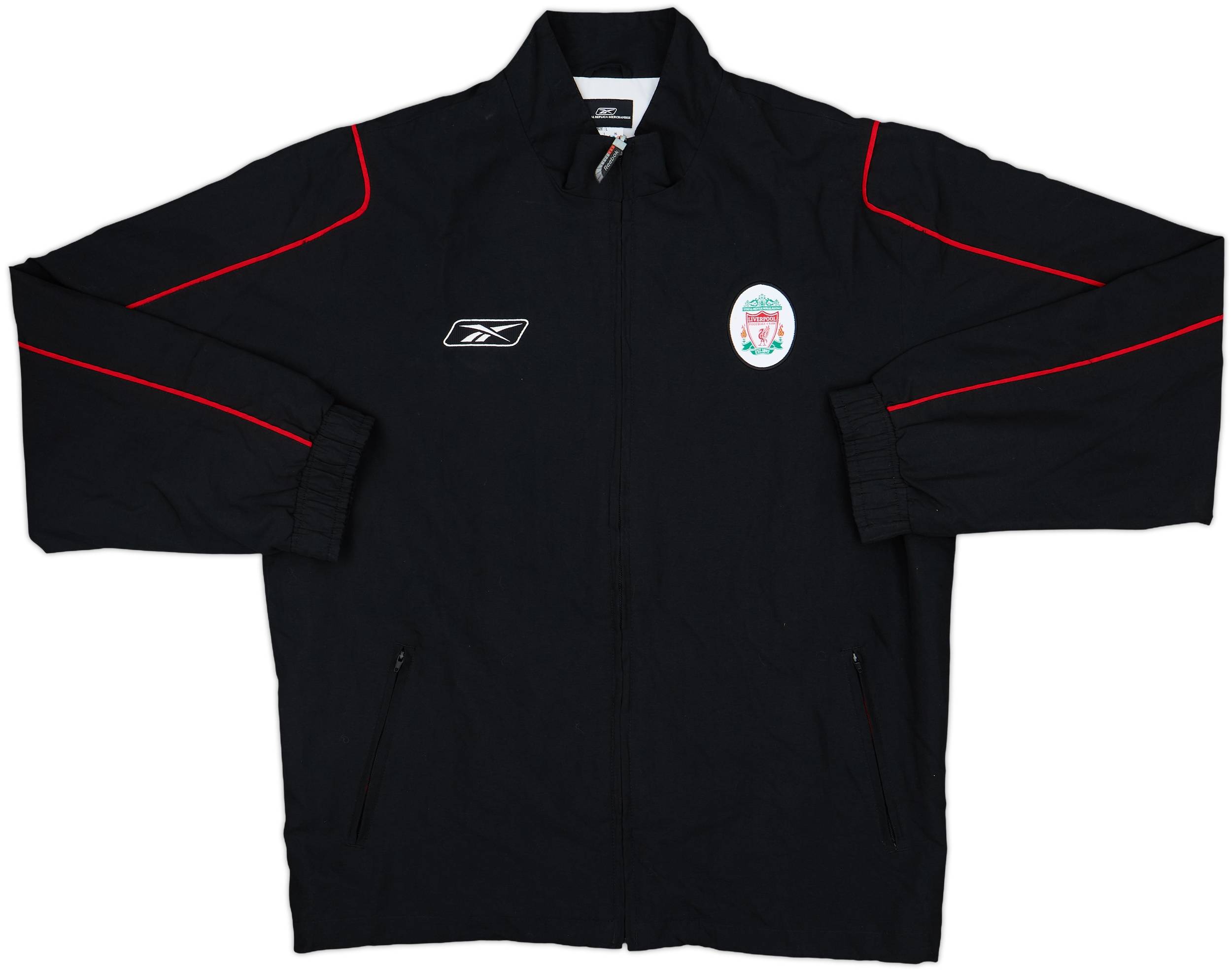 2003-04 Liverpool Reebok 1/4 Zip Training Top - 6/10 - (L)