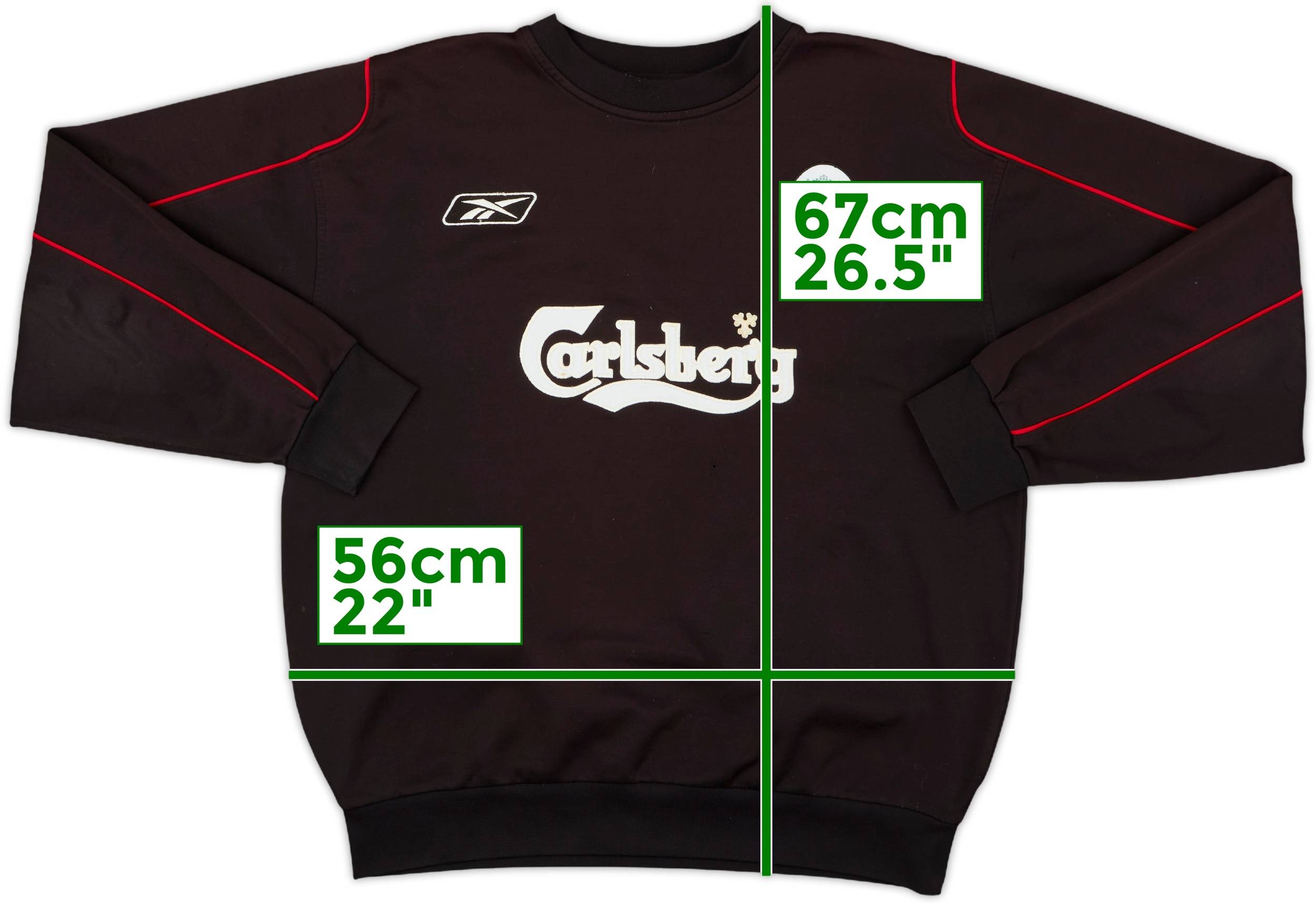 2003-04 Liverpool Reebok Sweat Top - 6/10 - (XL)