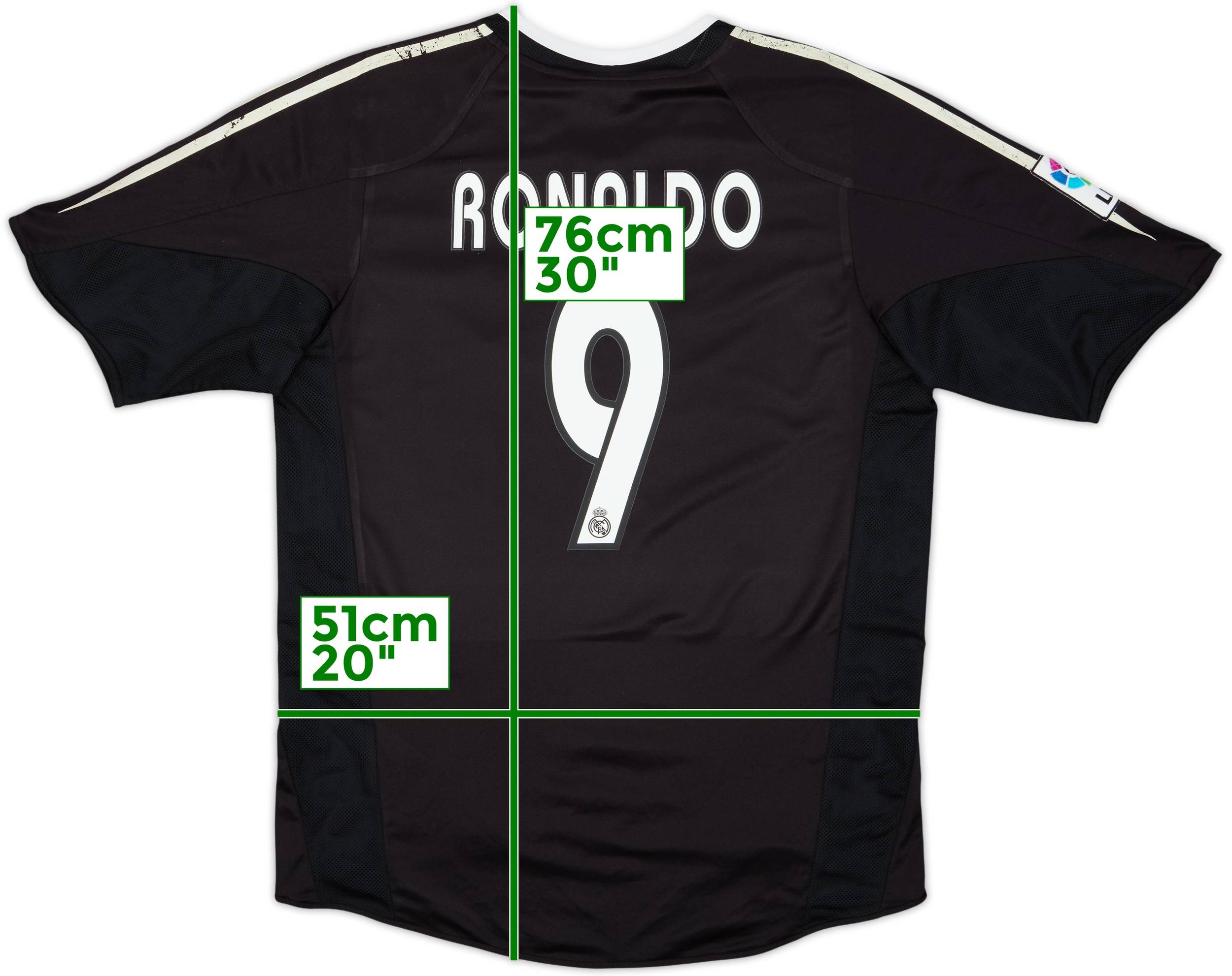 2004-05 Real Madrid Away Shirt Ronaldo #9 - 6/10 - (M)