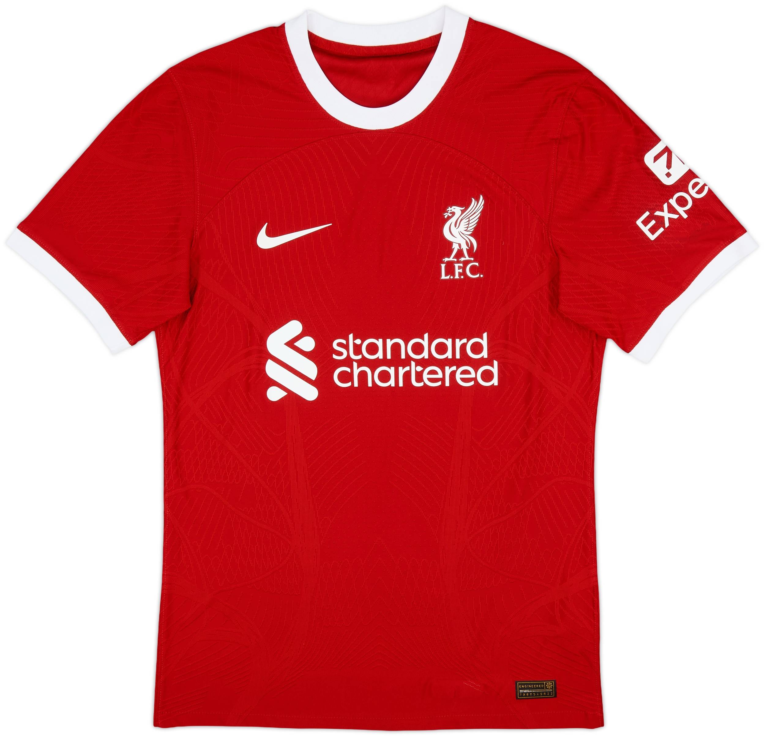 2023-24 Liverpool Authentic Home Shirt Virgil #4 - 10/10 - (S)