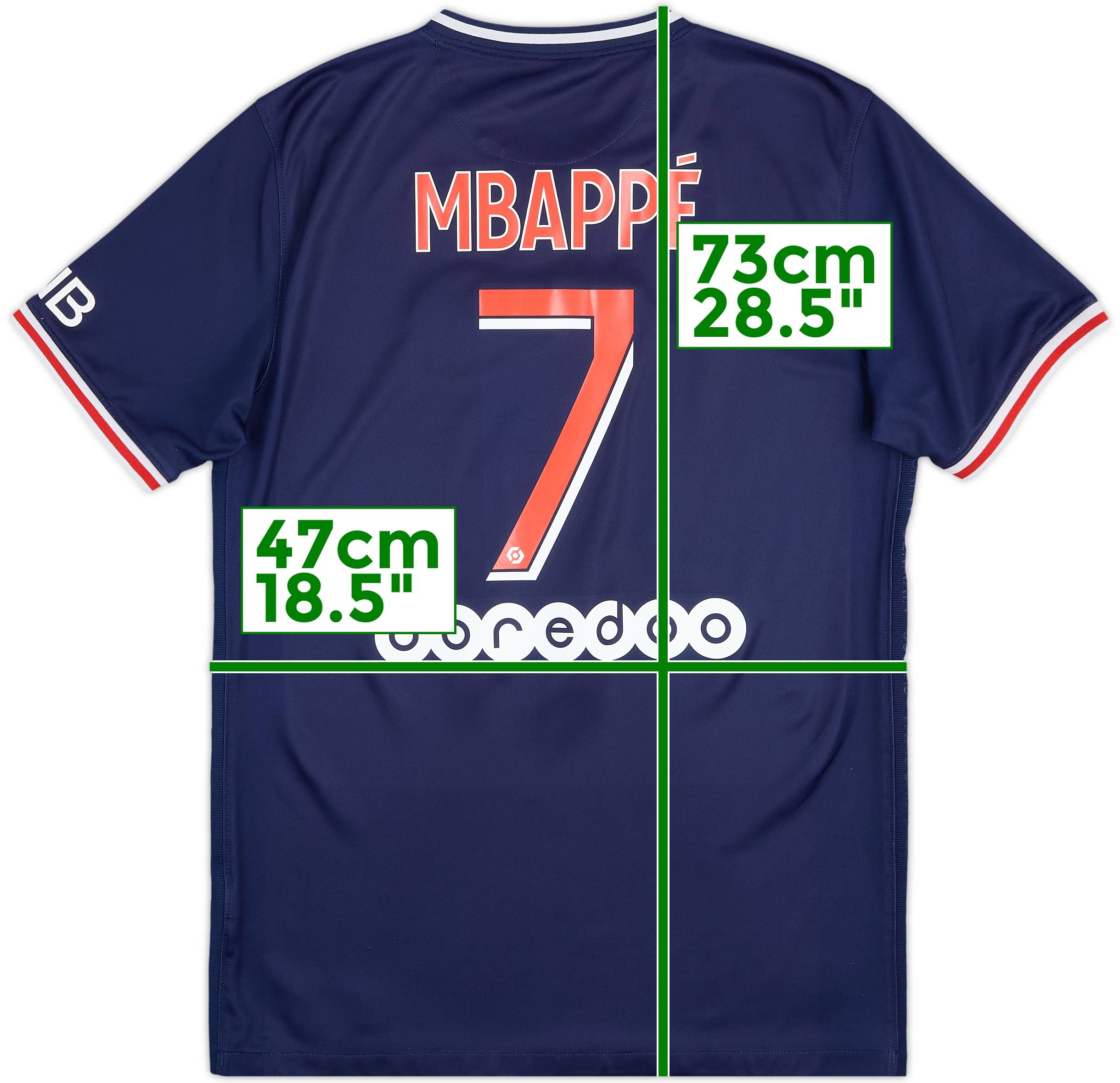 2020/21パリ・サンジェルマン/ NEW / L / #7 / MBAPPÉ 2020/21 PSG Home Jersey #7 Mbappe Small Nike Paris Saint Germain
