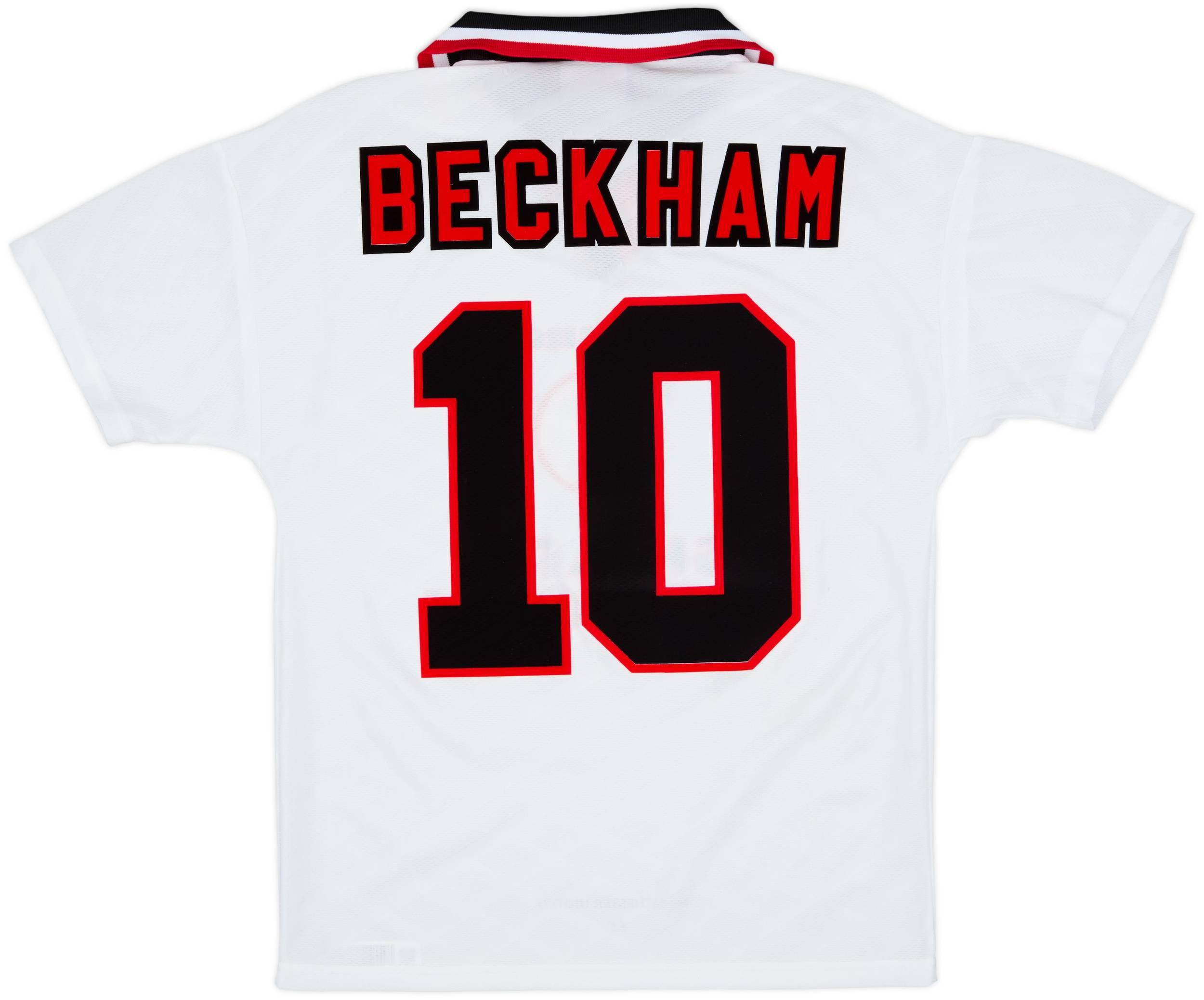 1996-97 Manchester United Away Shirt Beckham #10 - 10/10 - (Y)