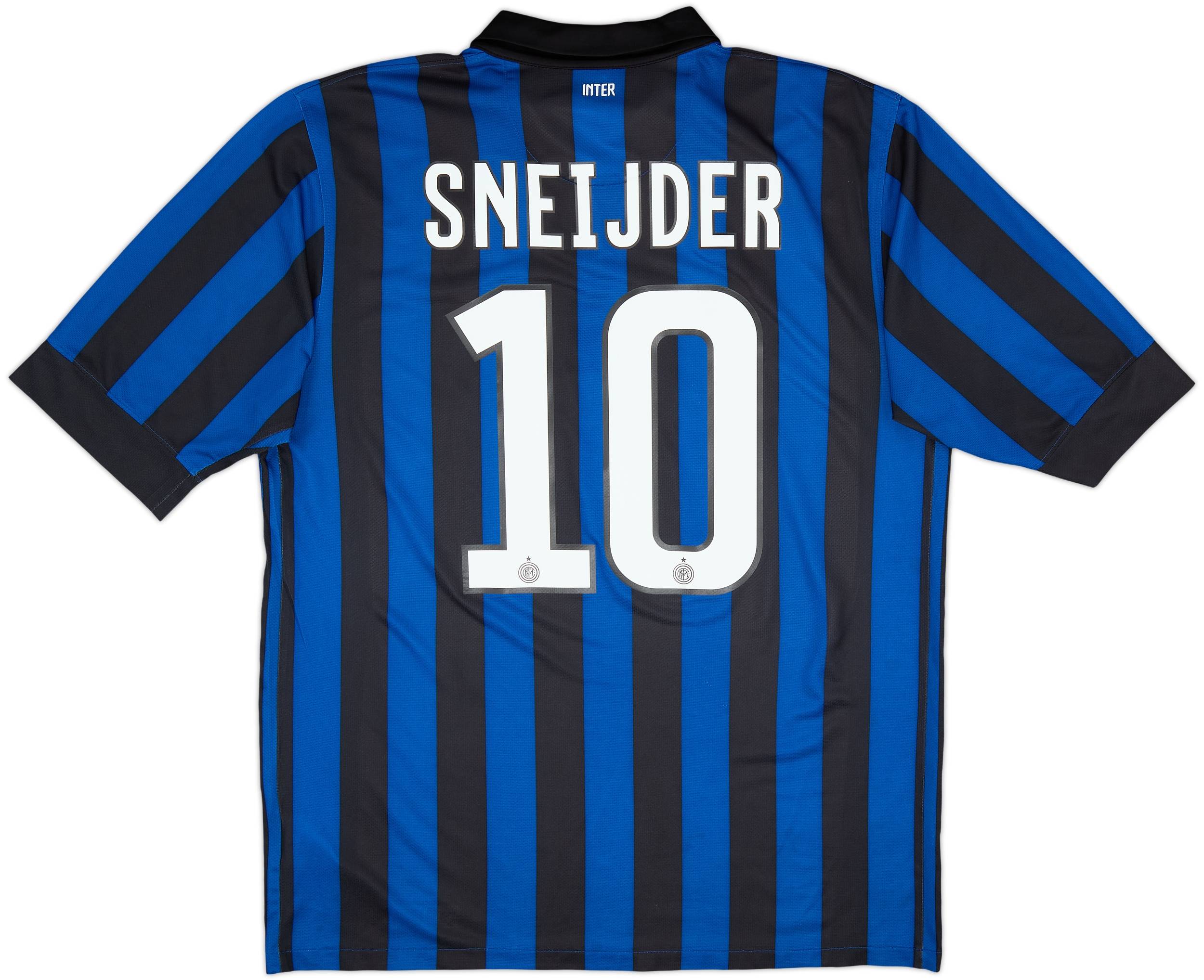 2011-12 Inter Milan Home Shirt Sneijder #10 - 6/10 - (L)