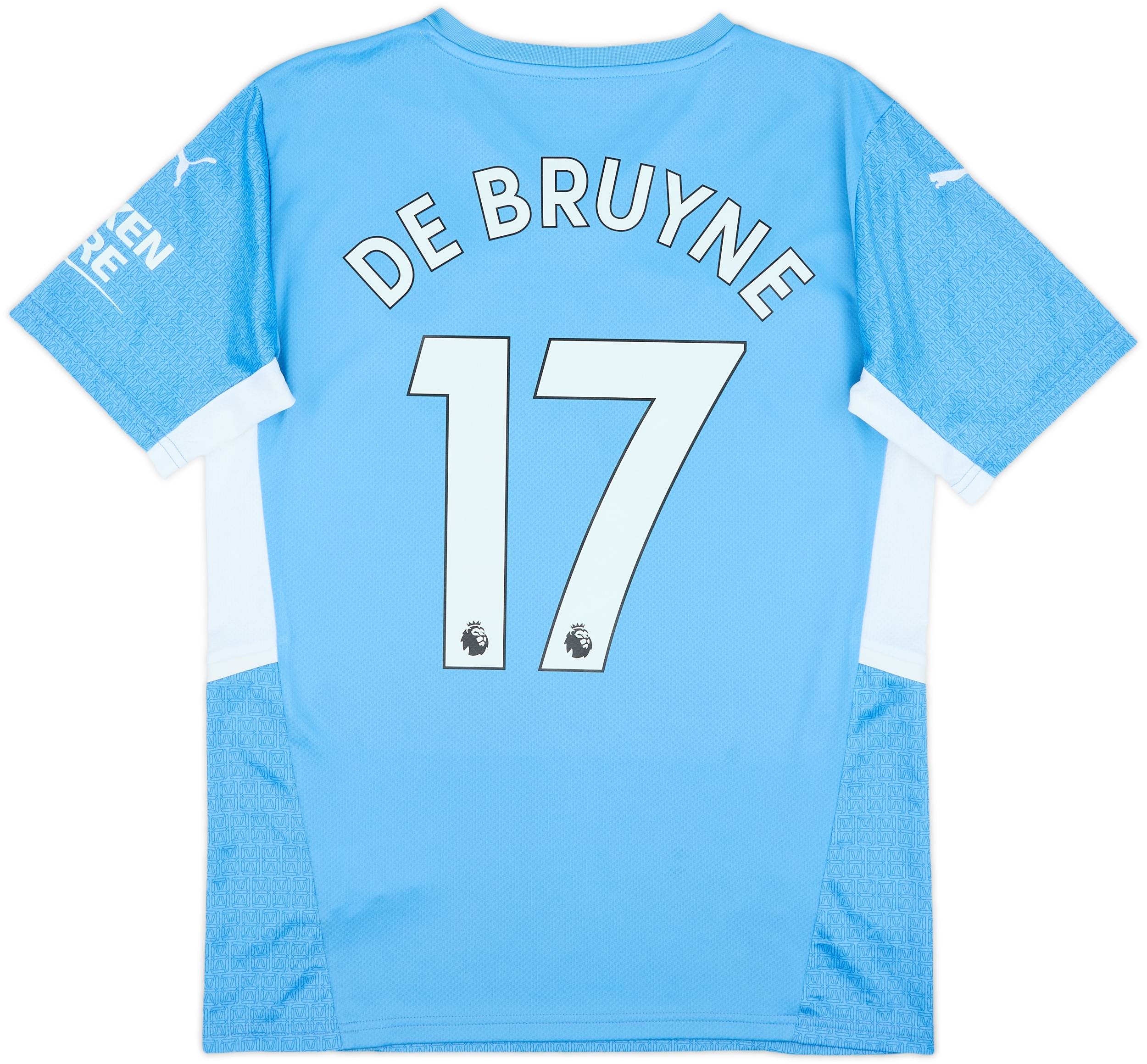 2021-22 Manchester City Home Shirt De Bruyne #17 - 7/10 - (M)